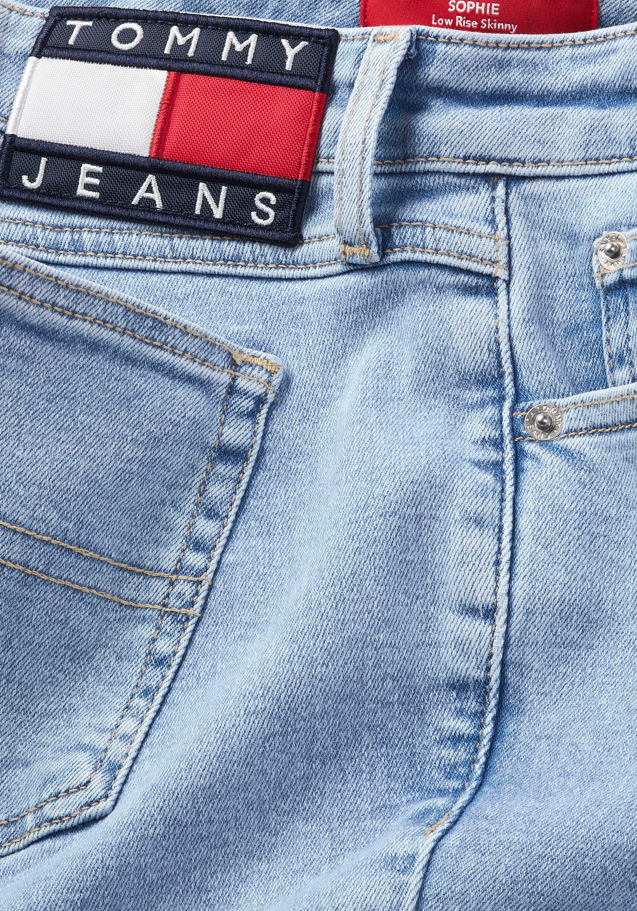 Jeans Labelapplikationen ♕ bei dezenten mit Skinny-fit-Jeans, Tommy