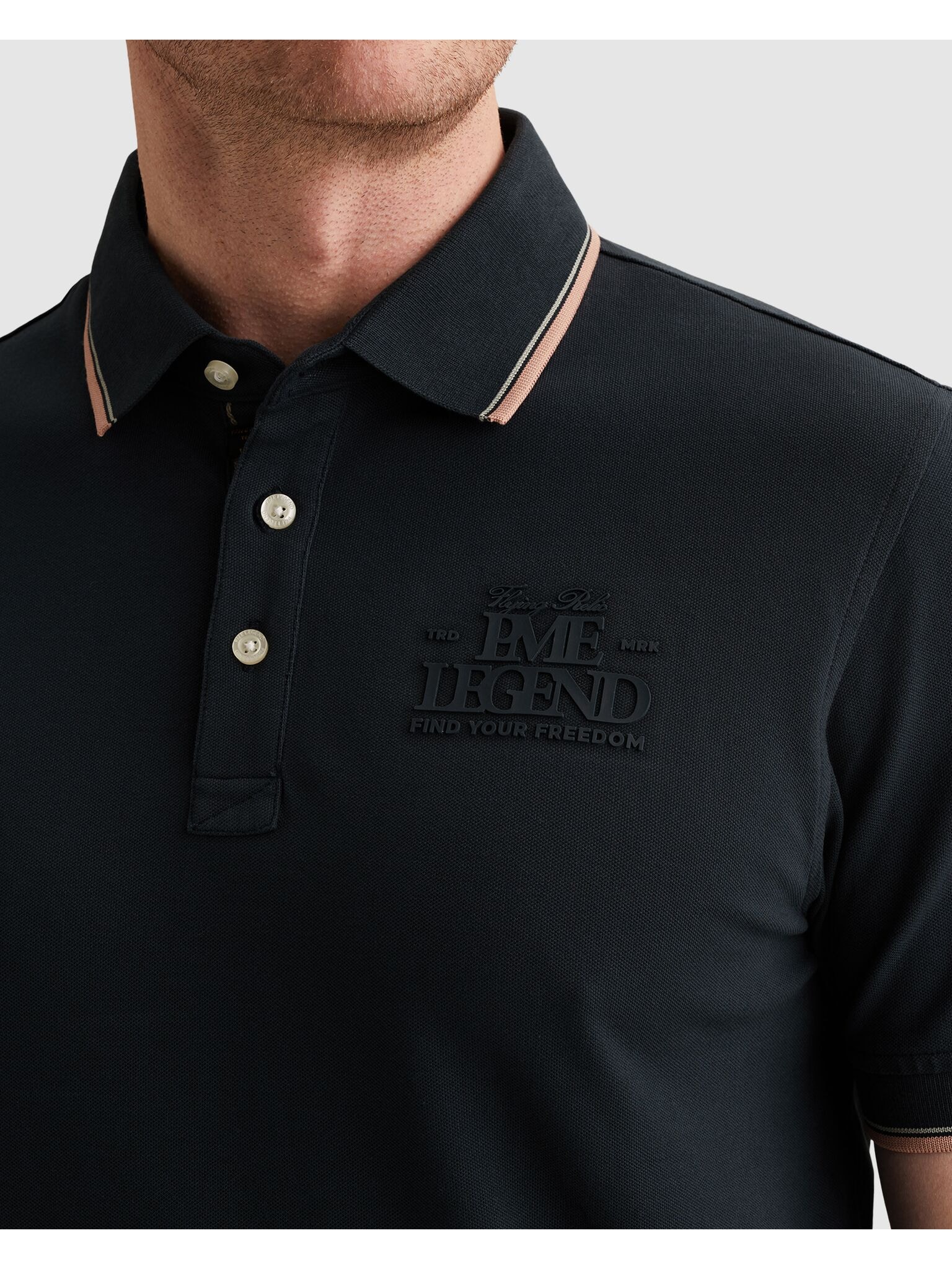 PME LEGEND Poloshirt »Short sleeve polo stretch pique« Regular fit, Kurzarm, casual Stil