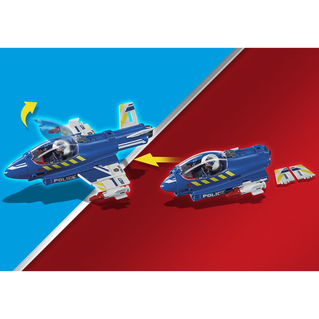 Playmobil® Konstruktions-Spielset »Polizei-Jet: Drohnen-Verfolgung (70780), City Action«, (44 St.)