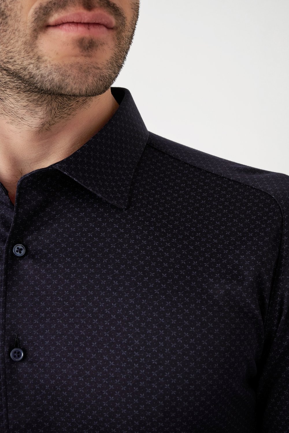 DESOTO Langarmhemd »Jerseyhemd Casual Kent«