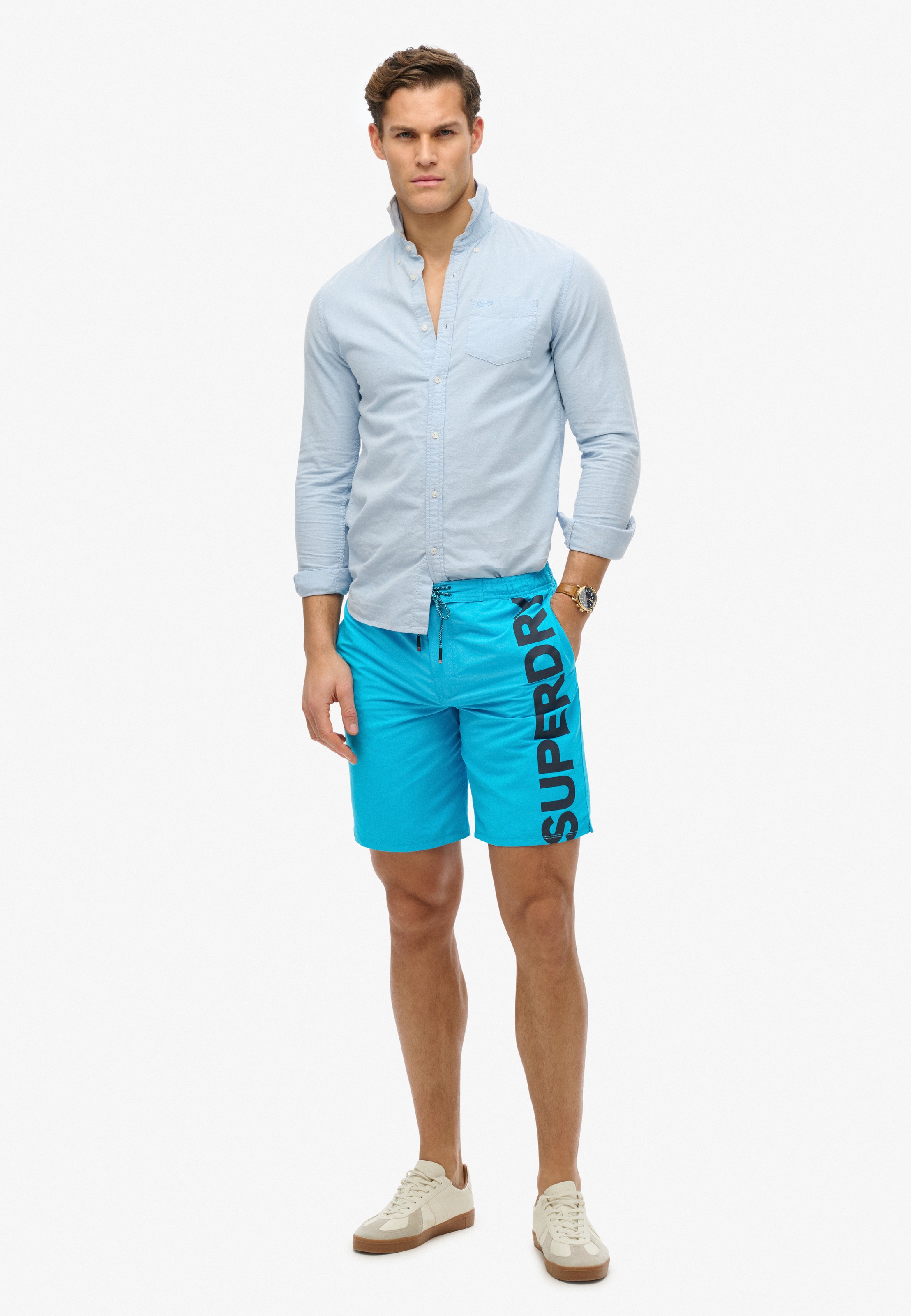Superdry Badeshorts »CLASSIC 19 LOGO BOARDSHORT«