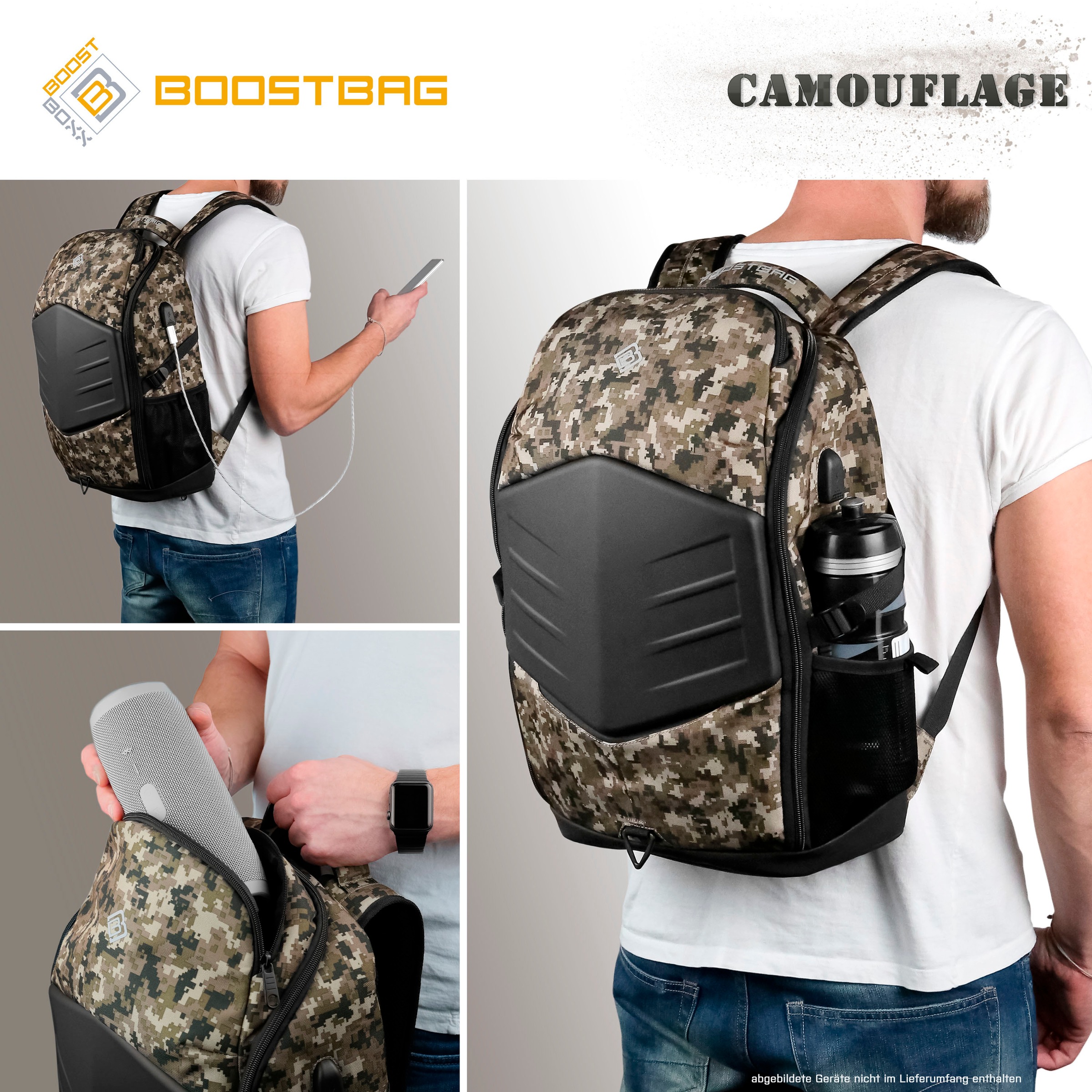 BoostBoxx Laptoprucksack »Boostbag Camouflage«