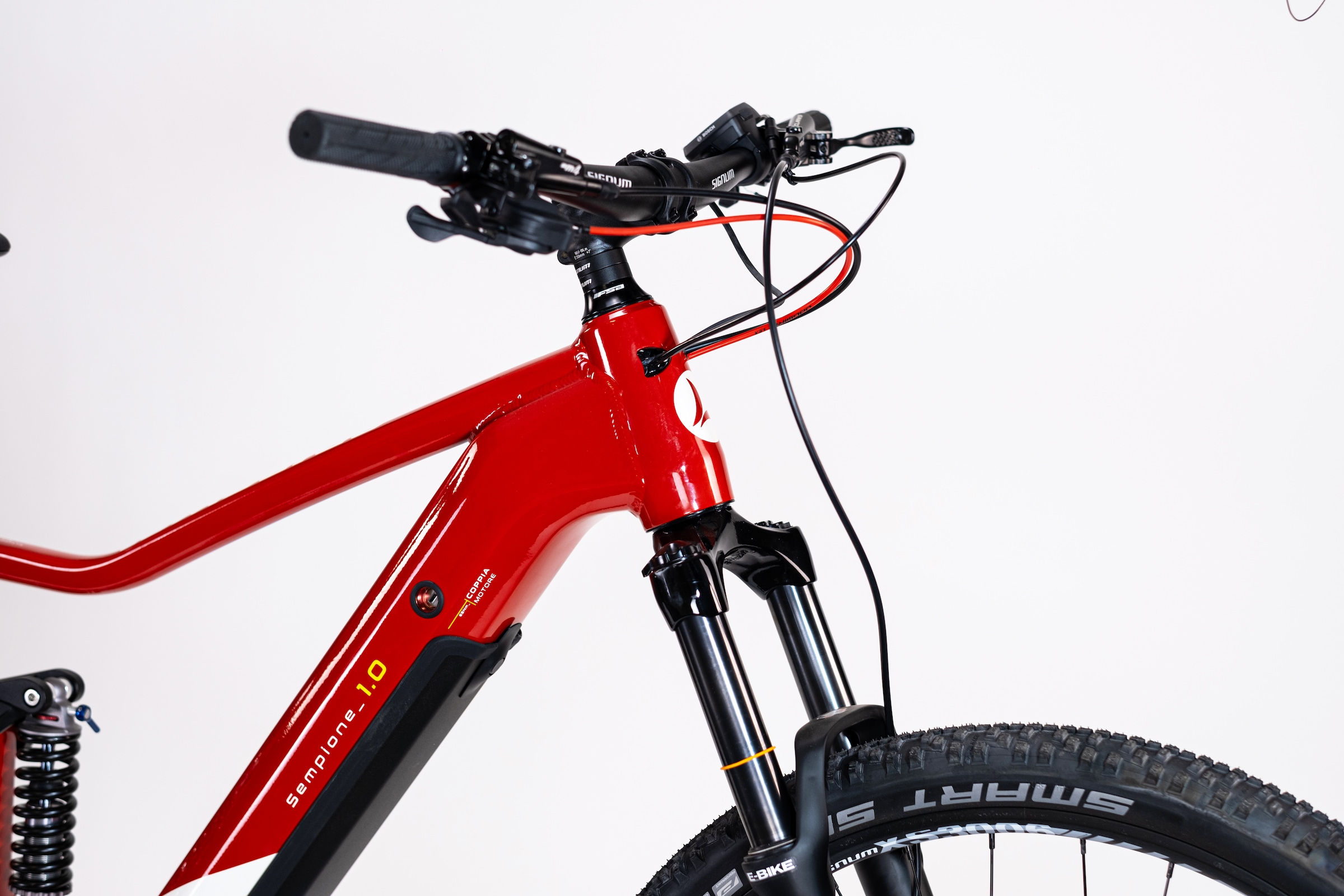 Lombardo »LOMBARDO SEMPIONE FULLY / BOSCH 500 Wh 29" rot 10 Gänge« 10 Gang Shimano DEORE RDM-6000 Schaltwerk Kettenschaltung Mittelmotor 250 W BOSCH PERFORMANCE LINE  36 V/250 W, Mittelmotor