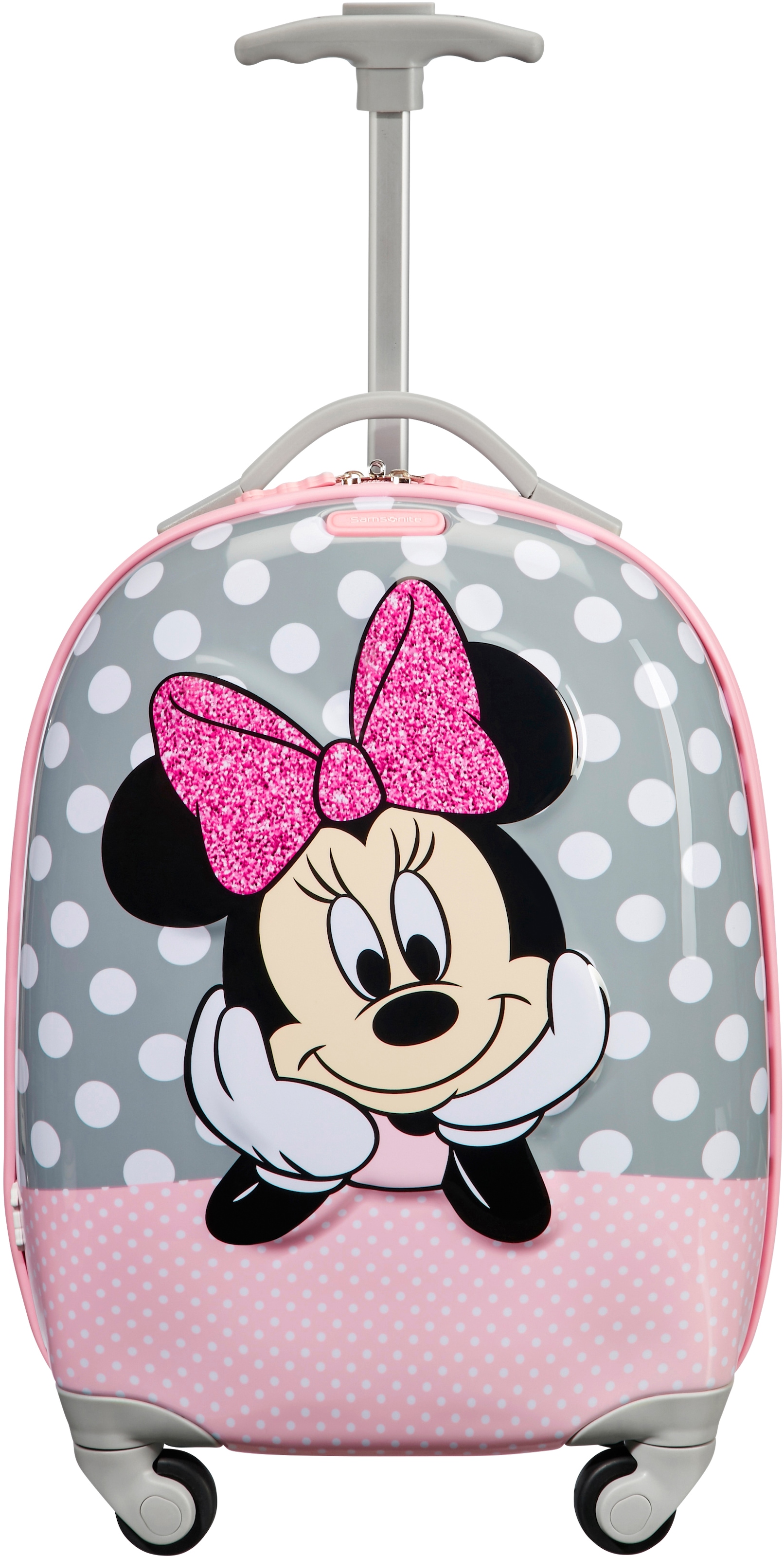 Samsonite Kinderkoffer »Disney Ultimate 2.0, 46 cm, Minnie Glitter«, 4 Rollen, Kinder Reisegepäck Handgepäck-Koffer