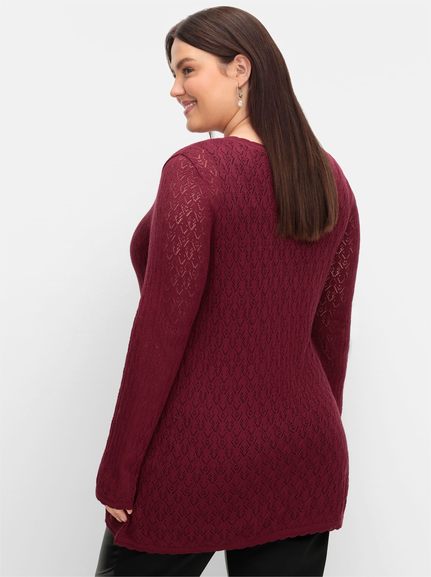 Sheego Strickpullover »V-Ausschnitt-Pullover«