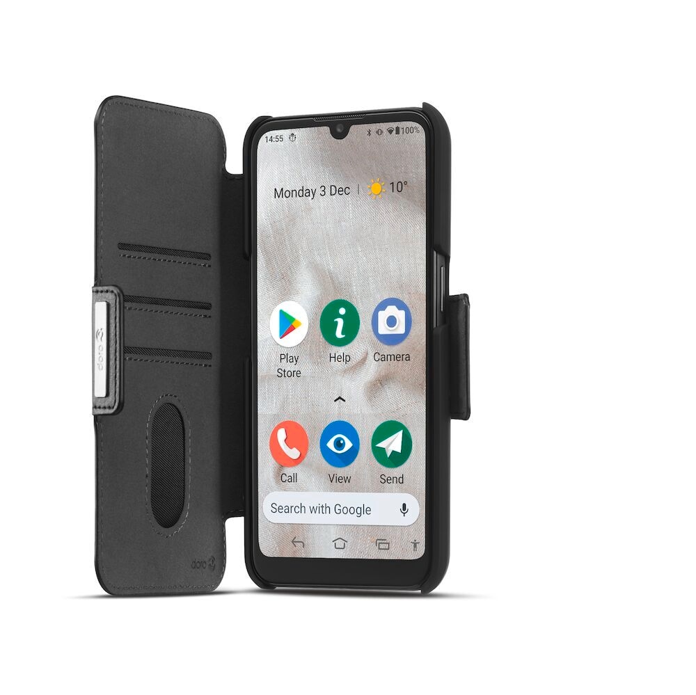 Doro Handyhülle »Wallet Case für Doro 8100«, Backcover, Schutzhülle, Handyschutzhülle, Case, Schutzcase, stoßfest