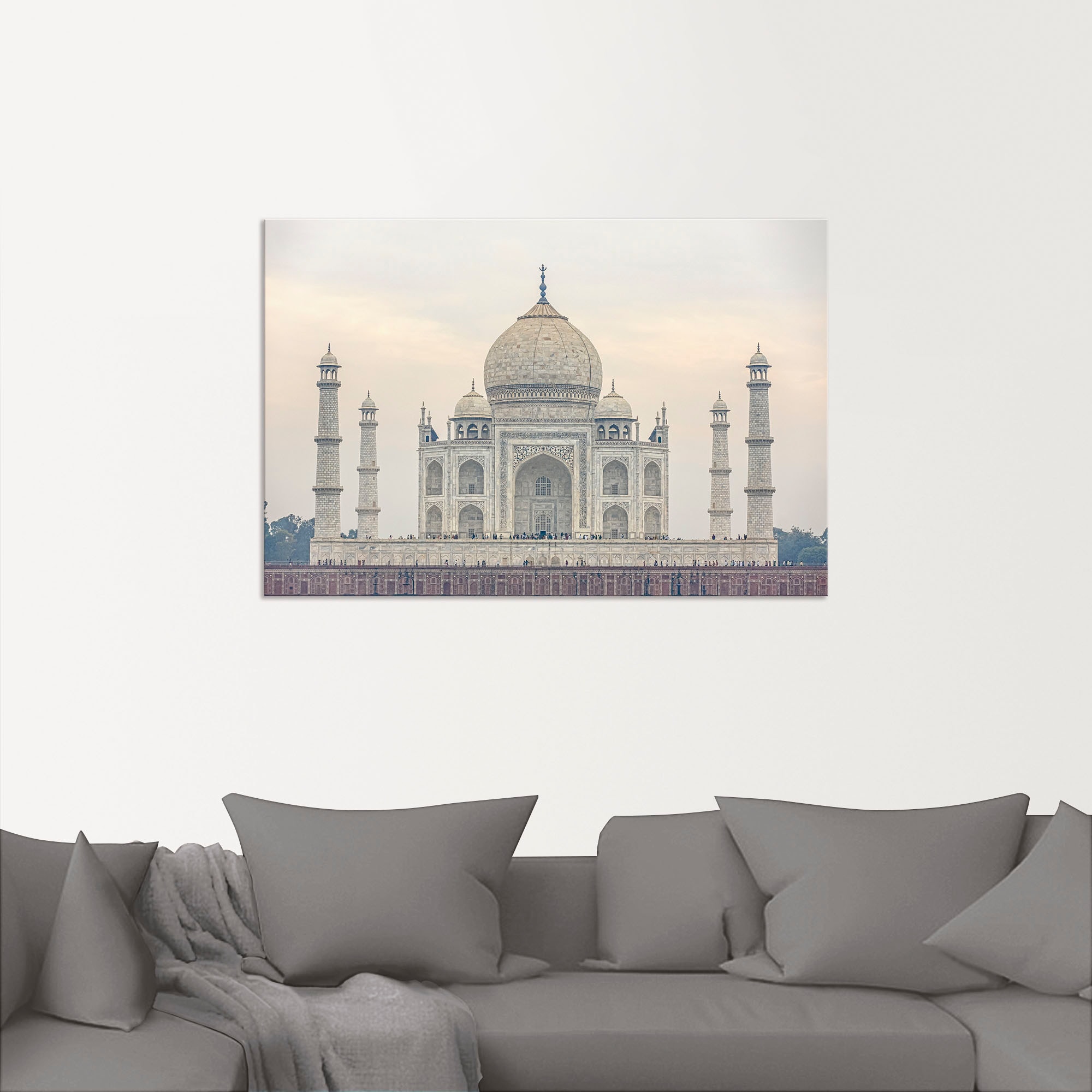 Artland Alu-Dibond-Druck »Taj Mahal« Gebäude 1 Stk. tlg. für Innen- und Außenbereich geeignet, Outdoorbild
