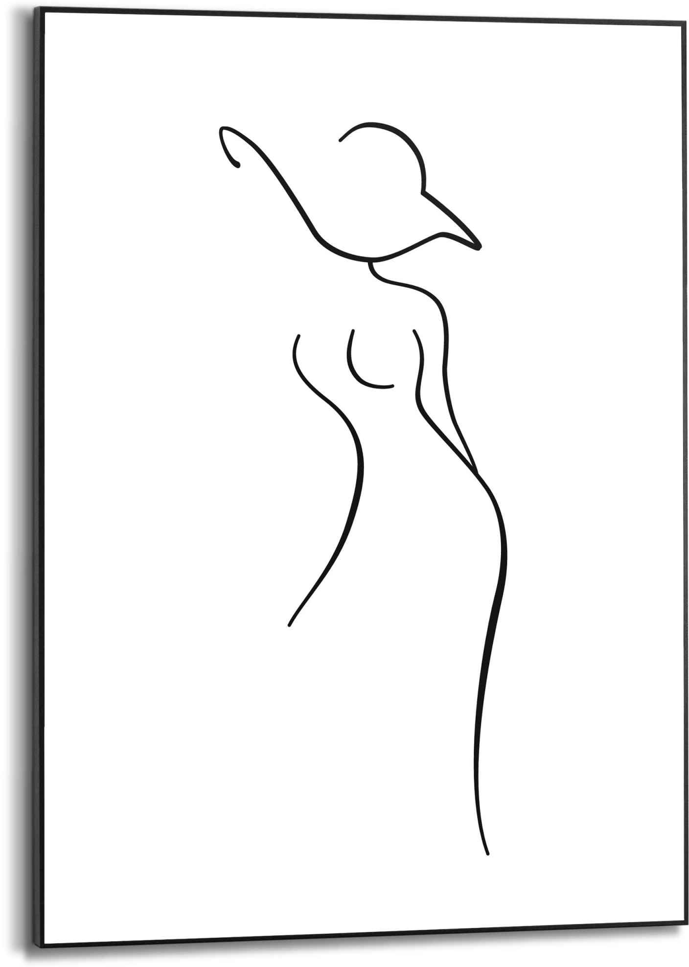 Reinders! Bild »Silhouette Frau Rechnung Modern«, bestellen Landschaften, St.) (1 auf - - Linienzeichnung - Abstrakt