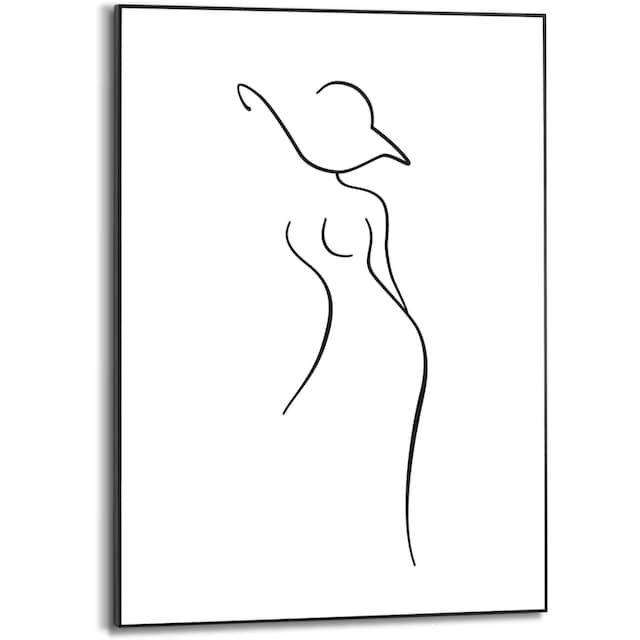 Reinders! Bild »Silhouette Frau - Abstrakt - Linienzeichnung - Modern«,  Landschaften, (1 St.) auf Rechnung bestellen