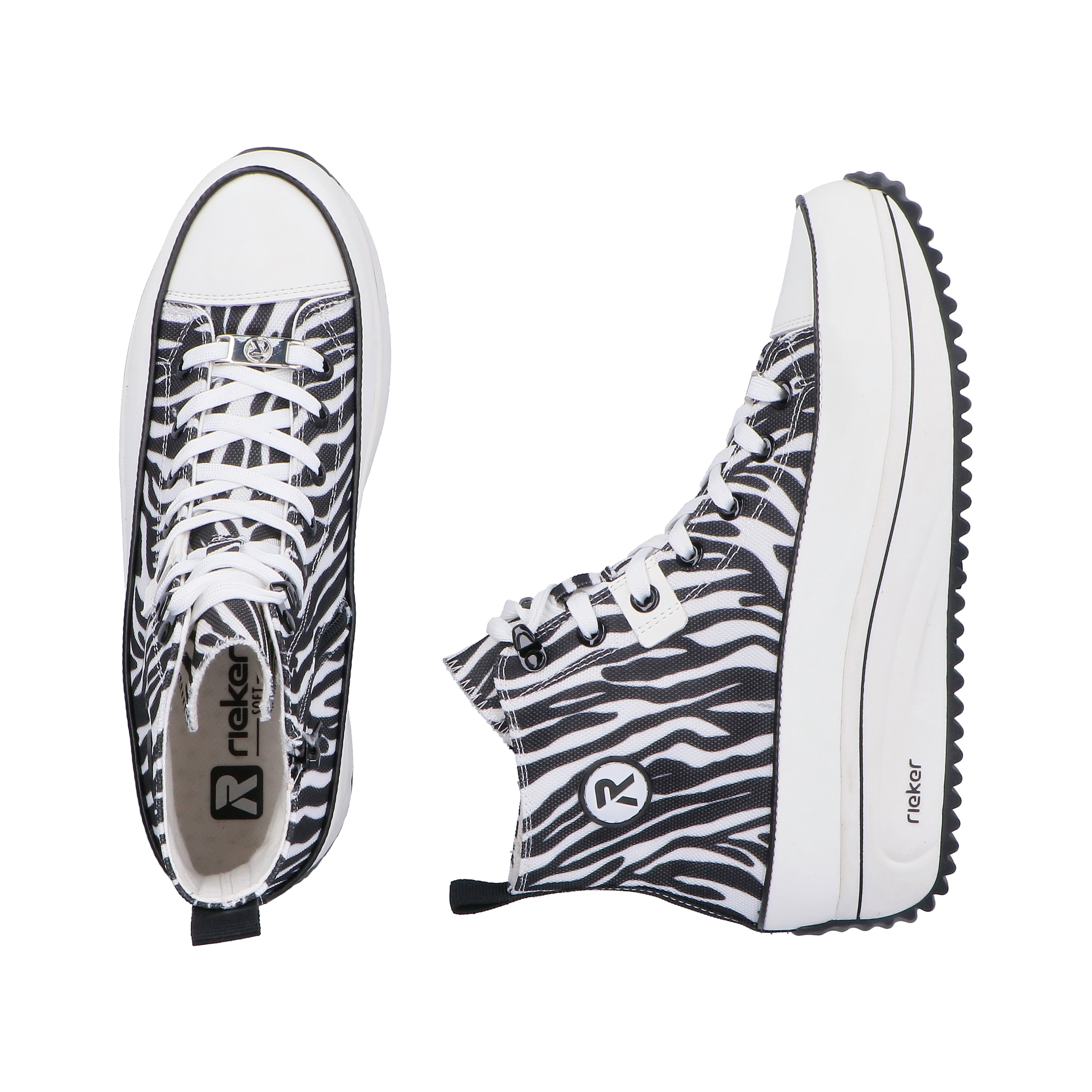 Rieker Plateausneaker  High Top-Sneaker, Schnürboots in bequemer Form