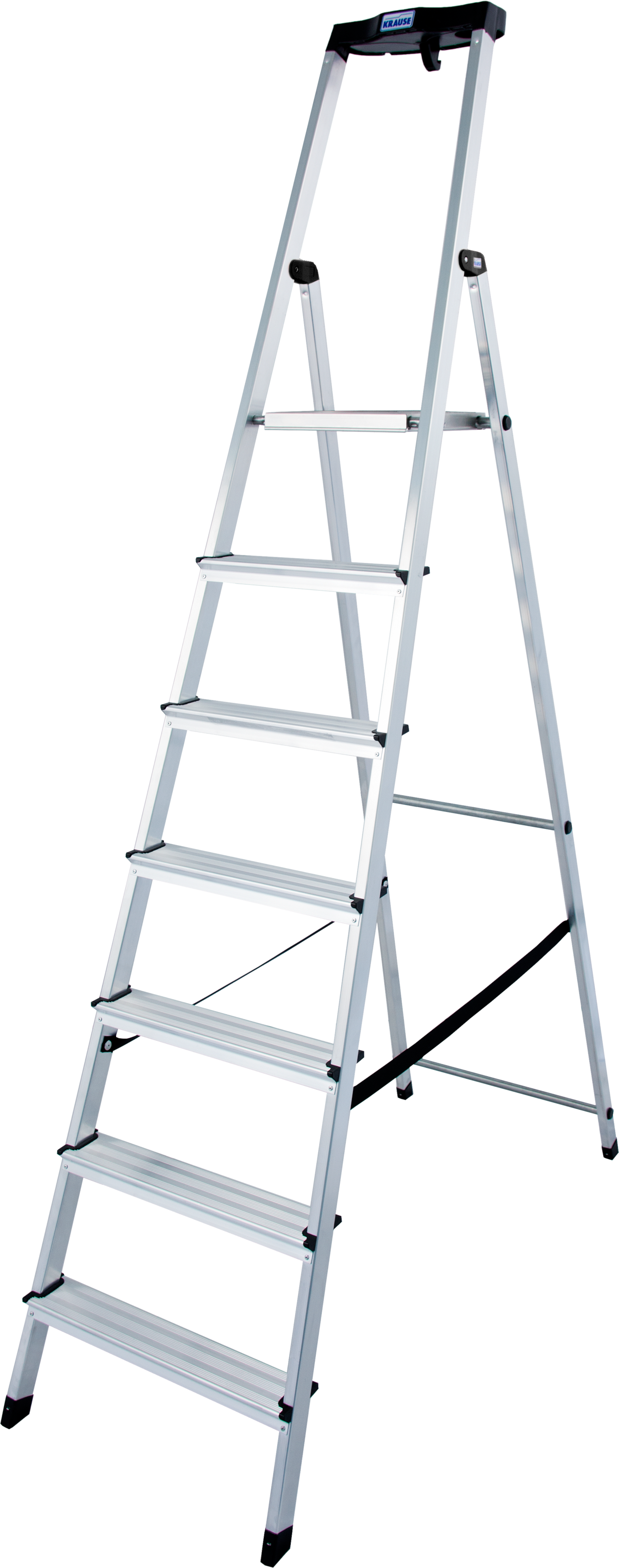KRAUSE Stehleiter »Safety«, Aluminium, 1x7 Stufen, Arbeitshöhe ca. 350 cm