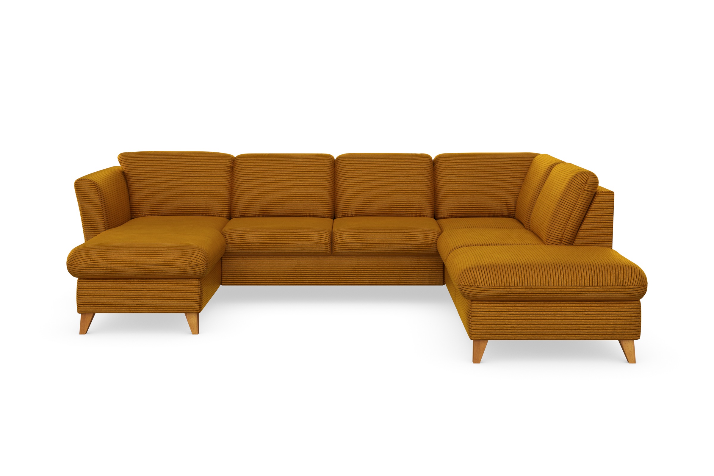 Home affaire Wohnlandschaft »Trelleborg U-Form« wahlweise mit Bettfunktion und Bettkasten, inkl. Federkern-Polsterung