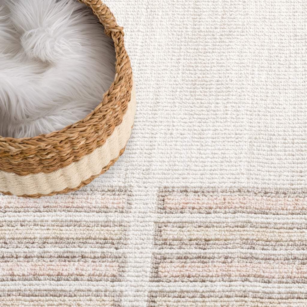 Carpet City Teppich »CLASICO 9068«, rechteckig, 11 mm Höhe, Läufer, Kurzflor, Hochtief-Muster, Boho, Fransen, Wohnzimmer
