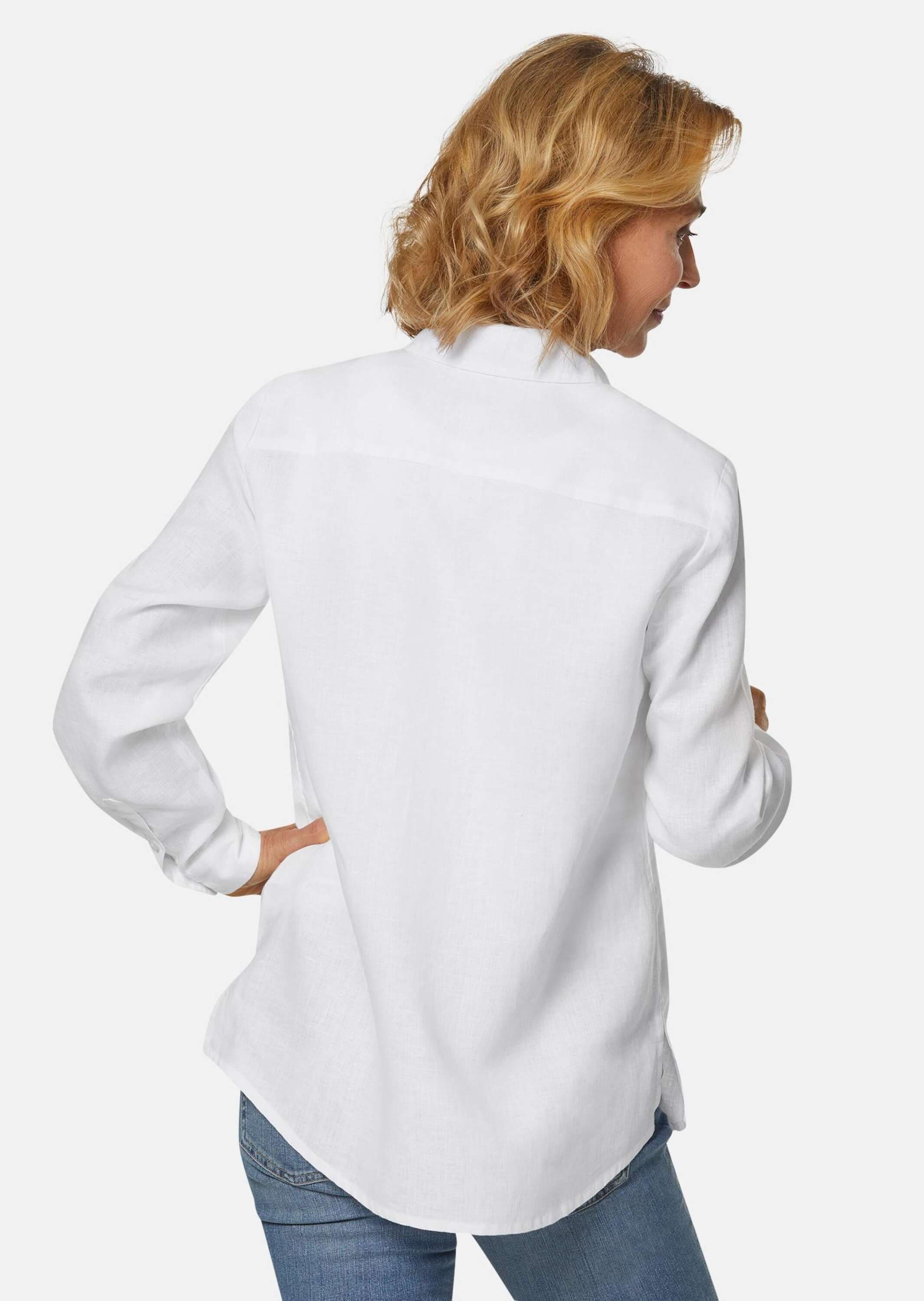GOLDNER Langarmbluse »Leinenbluse Leinenbluse«