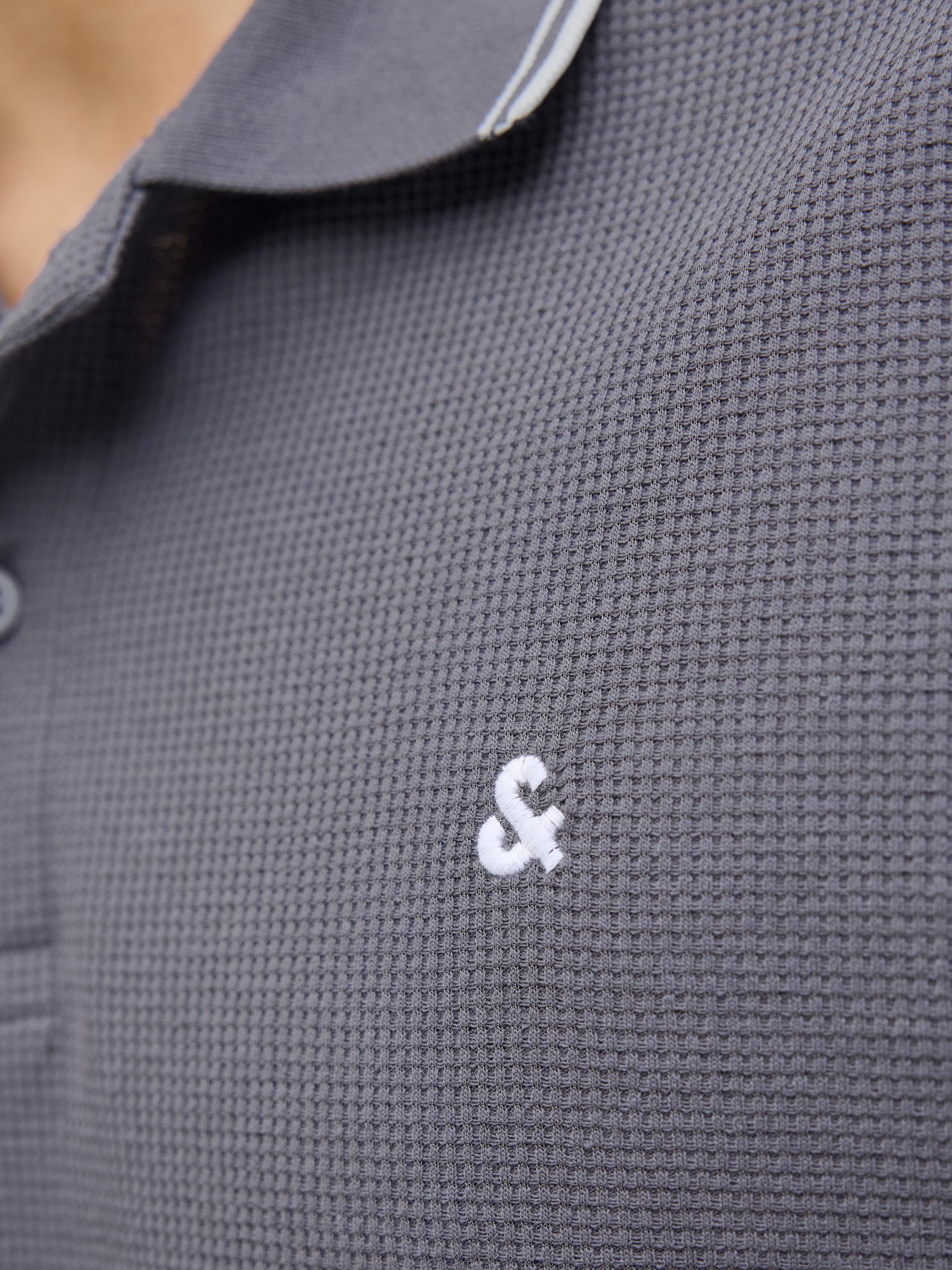 Jack & Jones Poloshirt »JJEAUSTIN POLO SS NOOS« Materialmix, regular fit