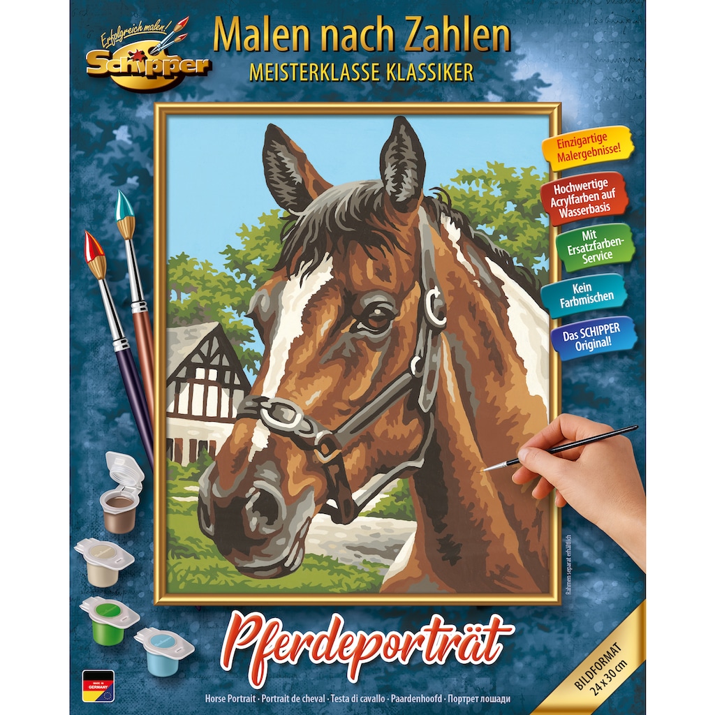 Schipper Malen nach Zahlen »Meisterklasse Klassiker Pferdeportrait« Made in  Germany