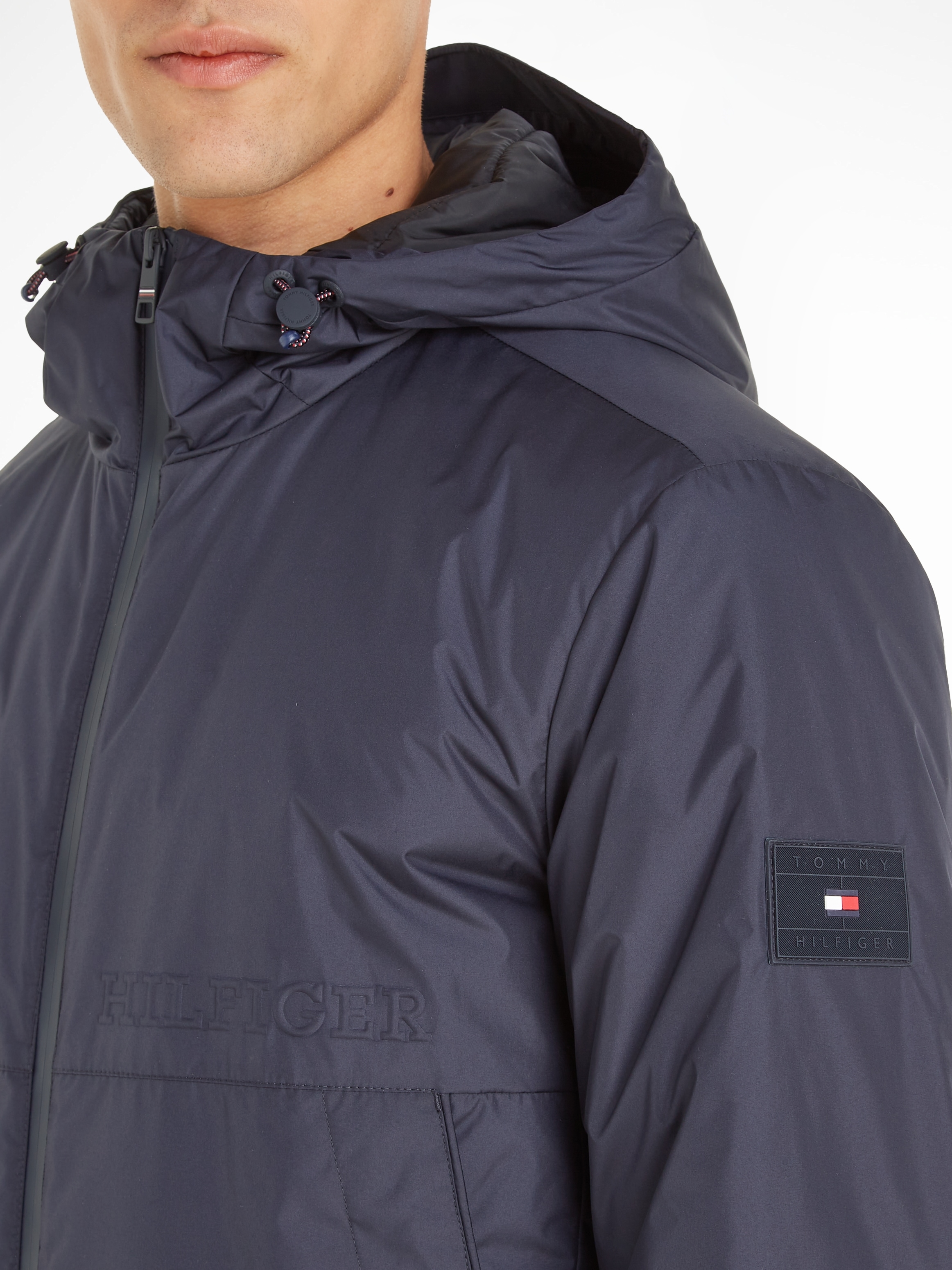 Tommy Hilfiger Outdoorjacke »PORTLAND HOODED JACKET«, mit Kapuze, mit wasserabweisendem Reißverschluss
