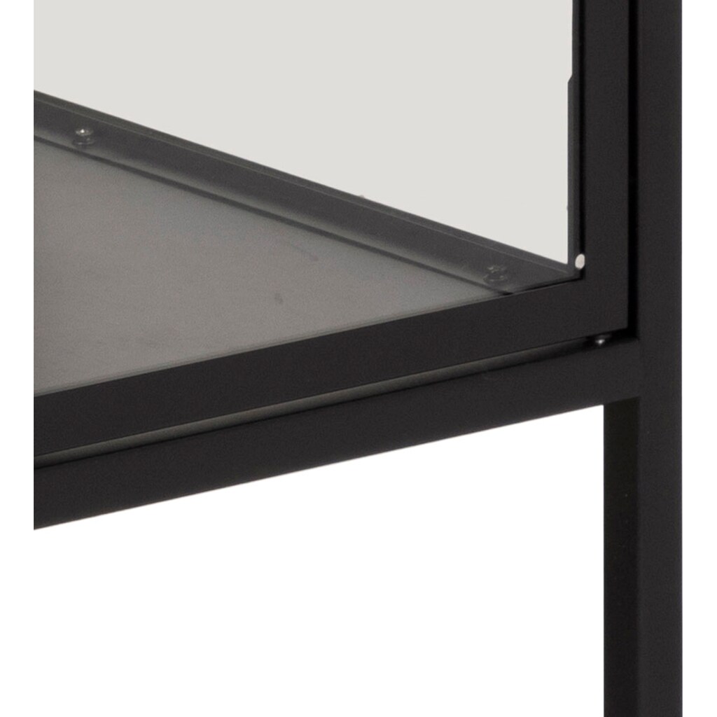 andas Vitrine »New York«, schwarzes Metall mit Glastüren, 2 Fächern, Höhe 100 cm