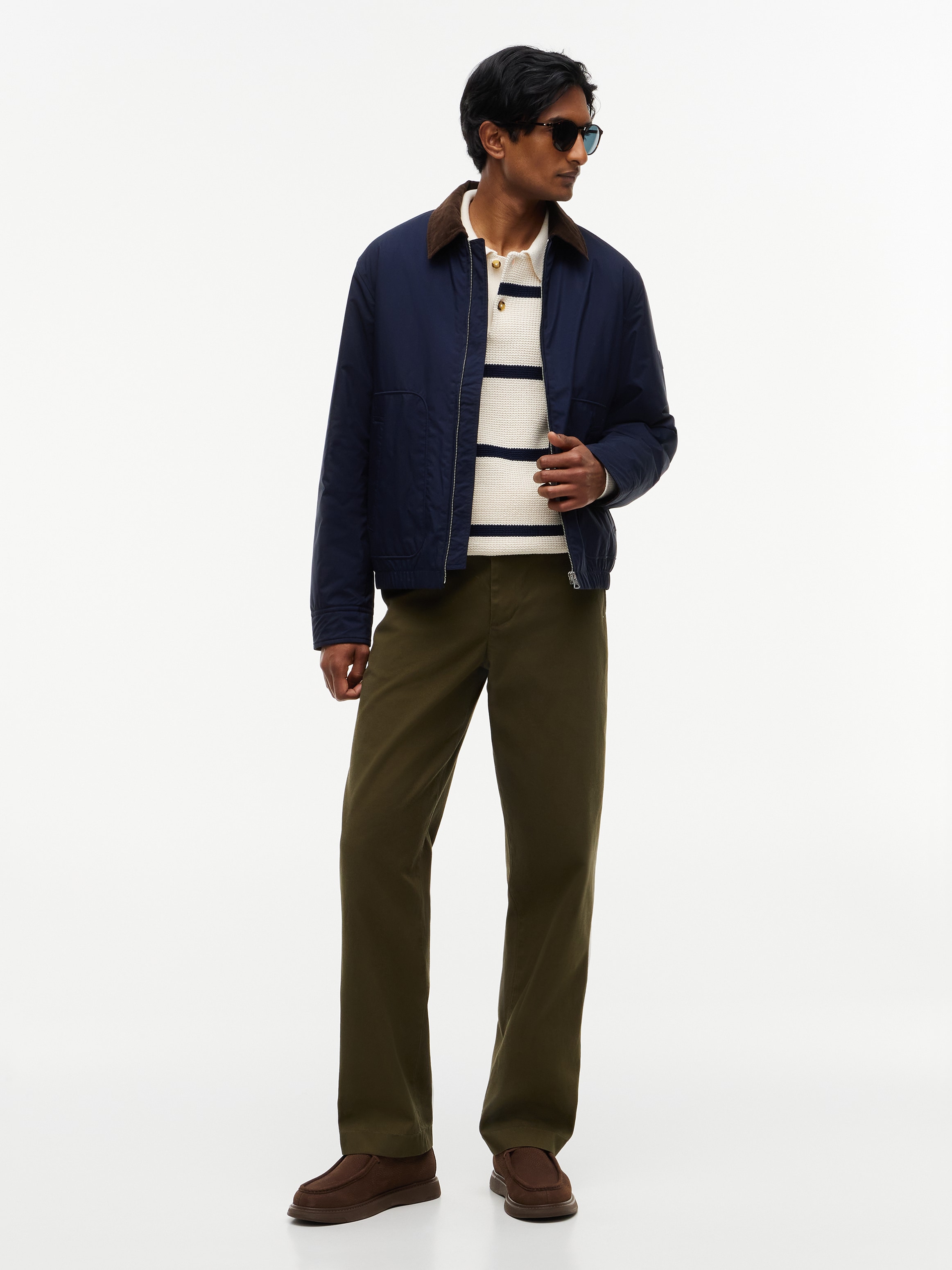 Tommy Hilfiger Blouson »SURPLUS PADDED IVY« mit elastischem Bund, kontrastfarbener Kragen