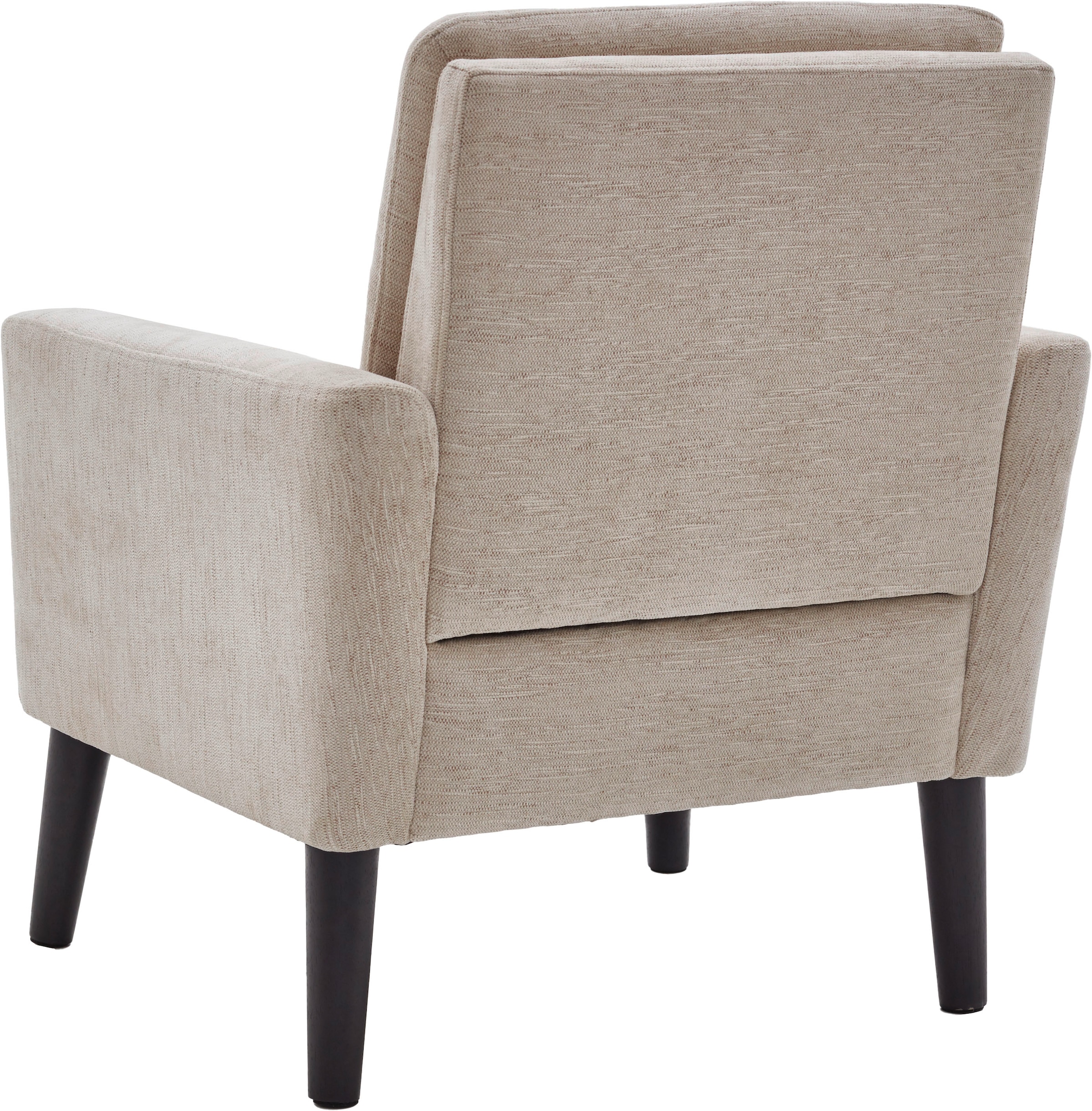 ATLANTIC home collection Sessel »Kimmy«, mit Chenille-Bezug, frei im Raum stellbar, hoher Sitzkomfort
