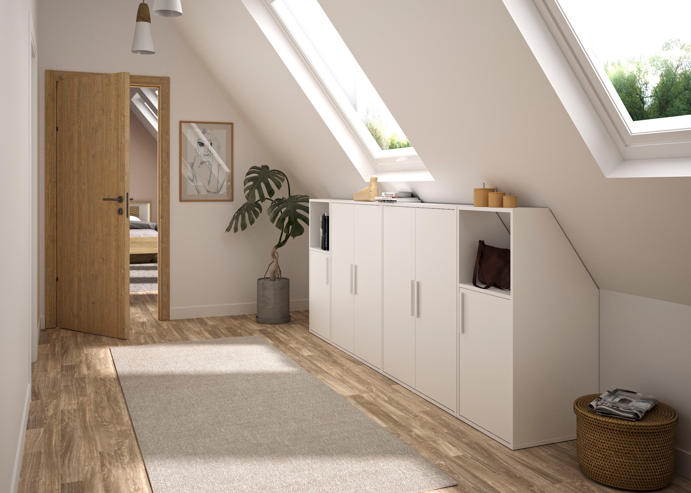 Gami Kleiderschrank »UNDER« Schrägschrank mit einer Tür