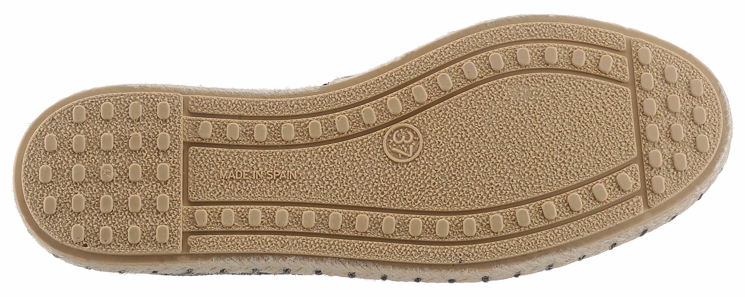 VERBENAS Espadrille »CARMEN SERRAJE«, Schlupfschuh, Sommerschuh, Loafer mit typischem Jute-Rahmen