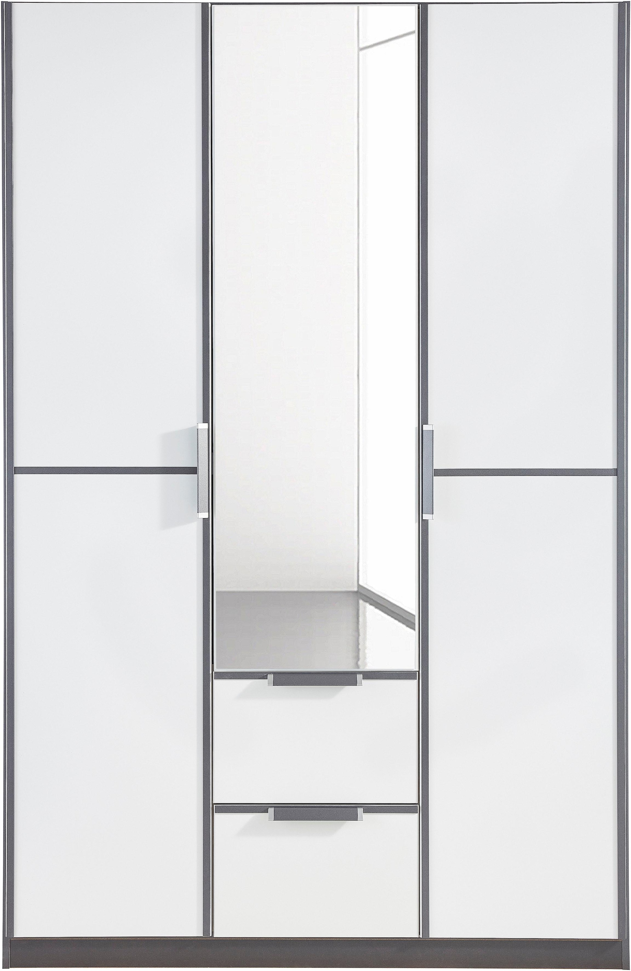 rauch Kleiderschrank »Schrank Drehtürenschrank Garderobe Ankleide Schlafzimmer ESSENSA« Breiten: 136/181/226/271 cm, Höhen 210/229 cm,  voll aufgelegte Spiegeltüren, 2 große Schubladen MADE IN GERMANY