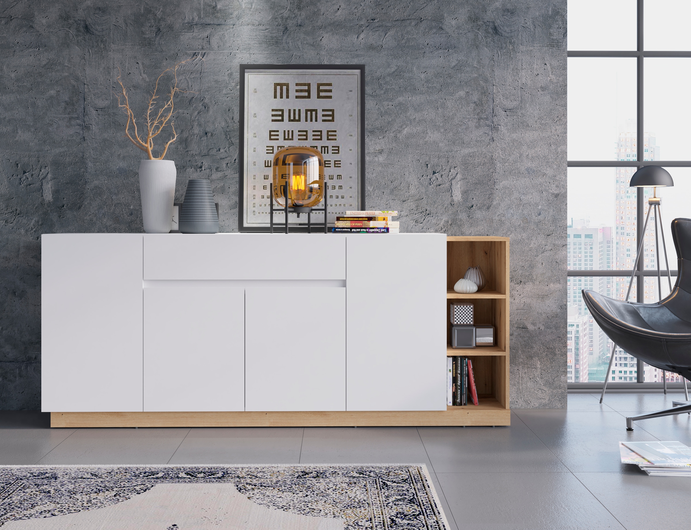 GOODproduct Kommode "Bristol" Breite ca. 208 cm