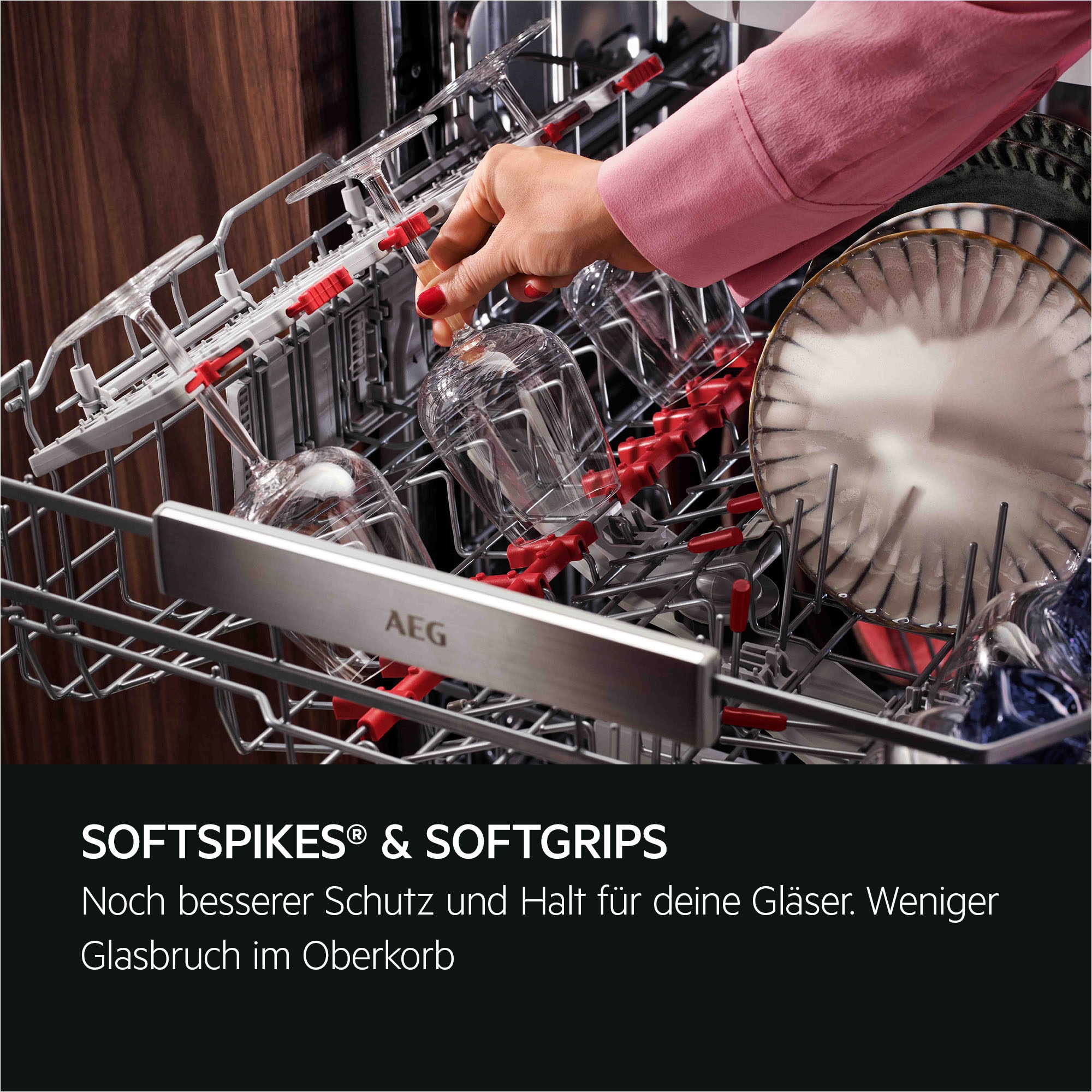 AEG Unterbaugeschirrspüler 9000 »GU9200X2SCM« Leise Spülmaschine 38 dB kraftvoll gegen Eingebranntes EEK A-10%