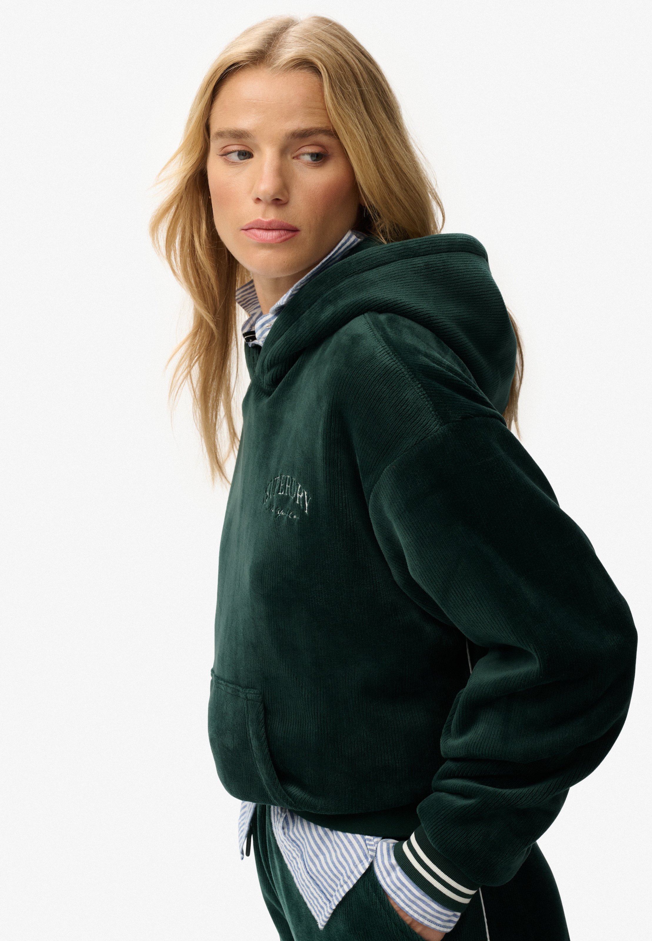Superdry Kapuzensweatshirt »COUNTRY CLUB VELOUR RELAX HOOD«