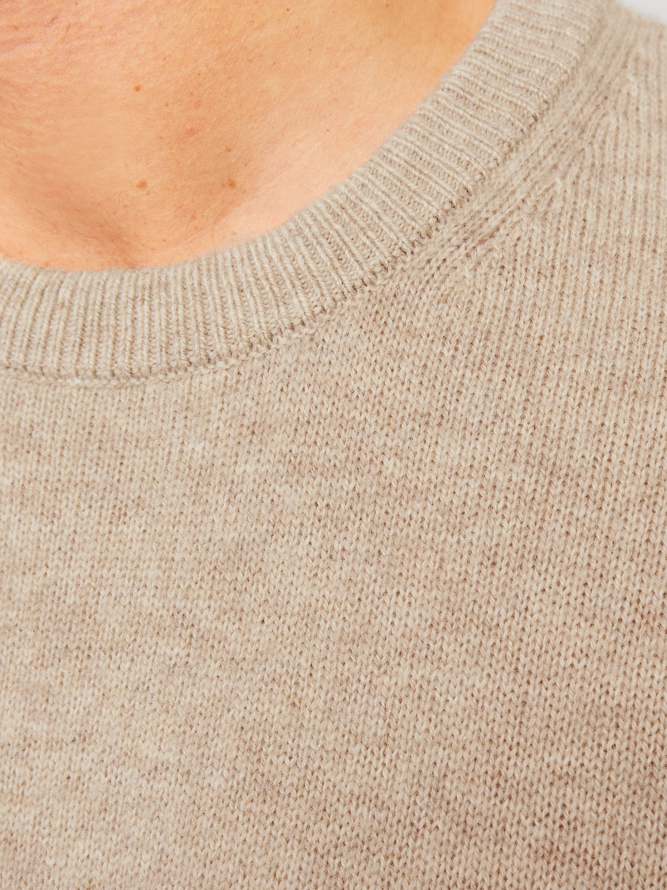 Jack & Jones Rundhalspullover »JPRBLULAMBSWOOL KNIT CREW NECK«
