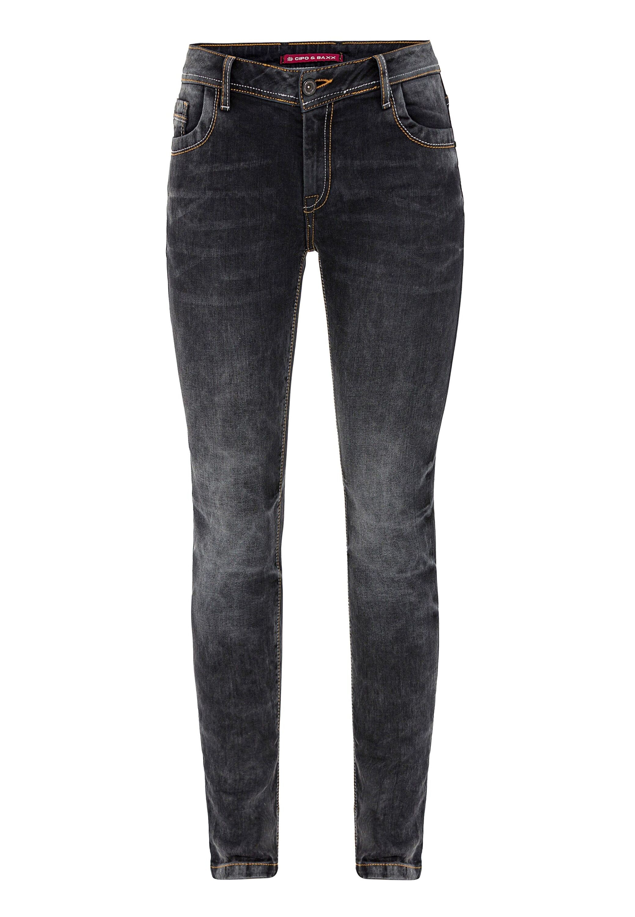 Cipo & Baxx Slim-fit-Jeans »Cipo & Baxx Jeans« im Used-Look, WD443