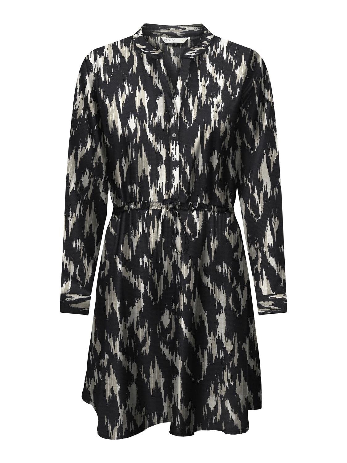 ONLY Druckkleid »ONLCORY L/S V-NECK TUNIC«