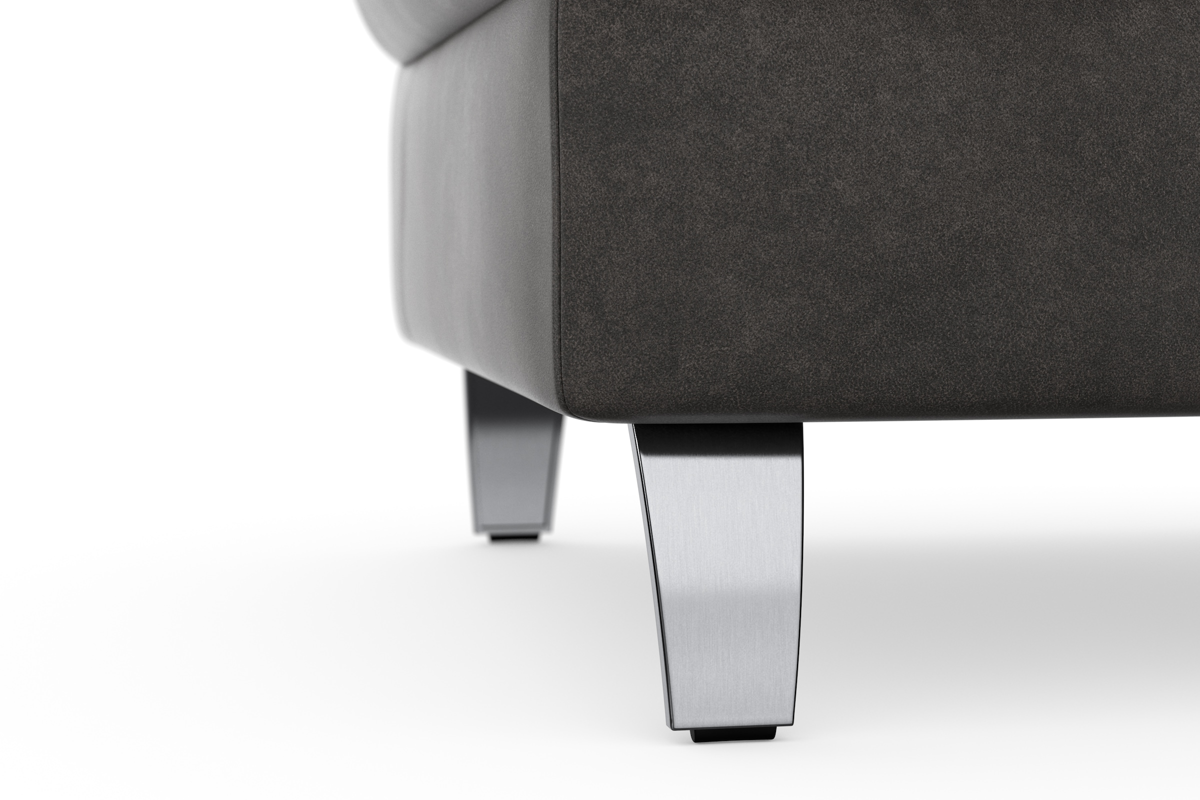 sit&more Stauraumhocker »Grenoble«, mit Stauraum und satinierten Füßen