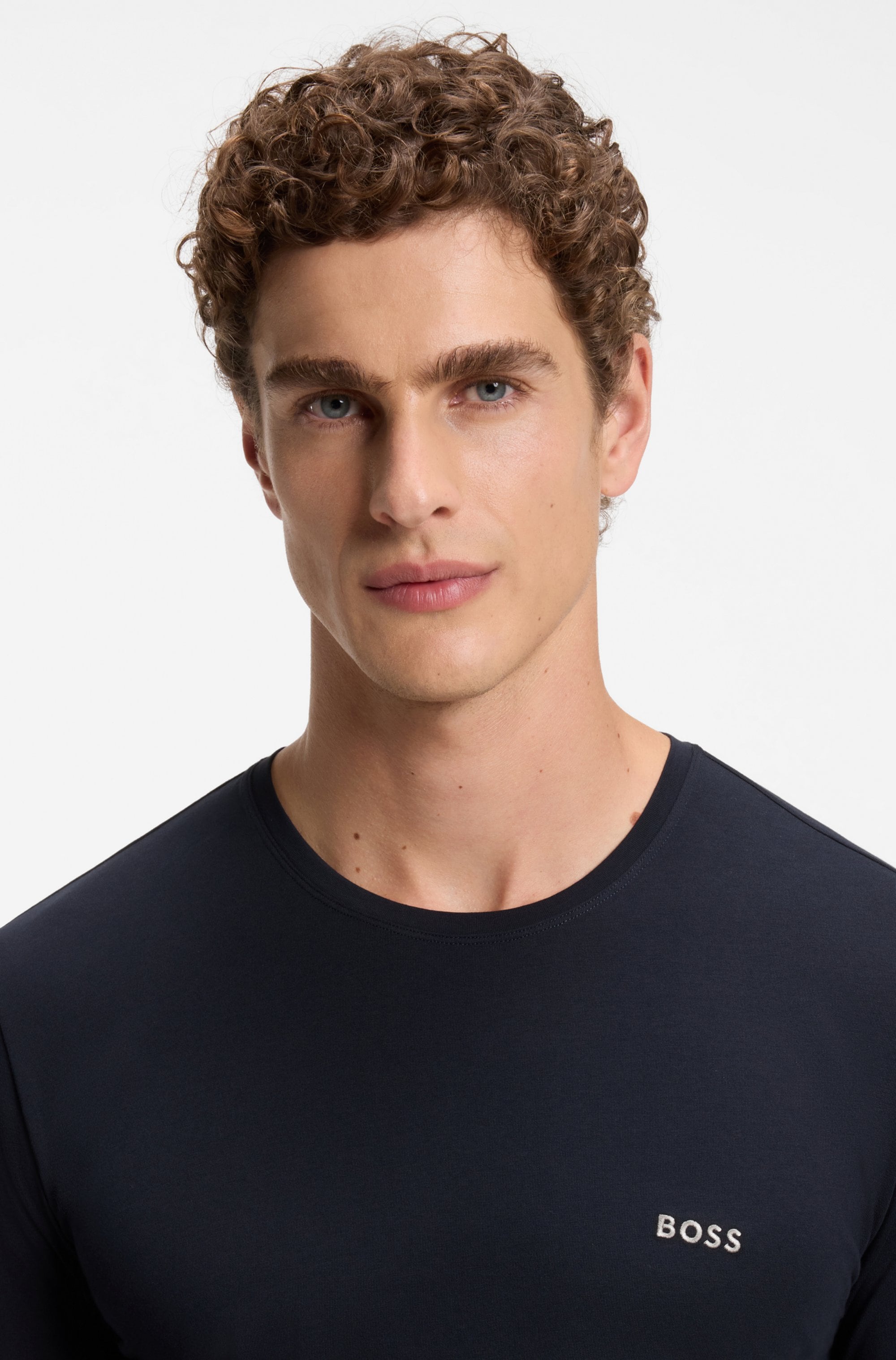 BOSS Langarmshirt »Mix&Match LS« mit Logoschriftzug