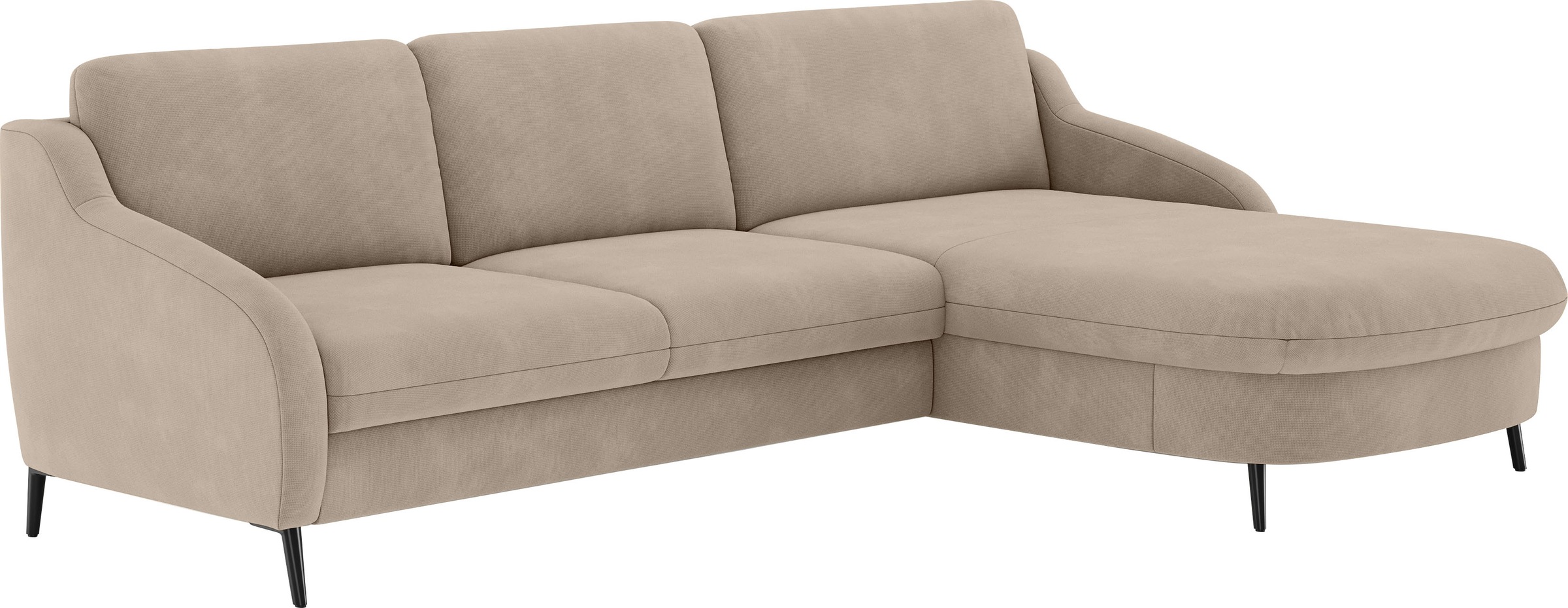 sit&more Ecksofa »Soul L-Form«, wahlweise mit Bettfunktion und Bettkasten oder Schubkasten