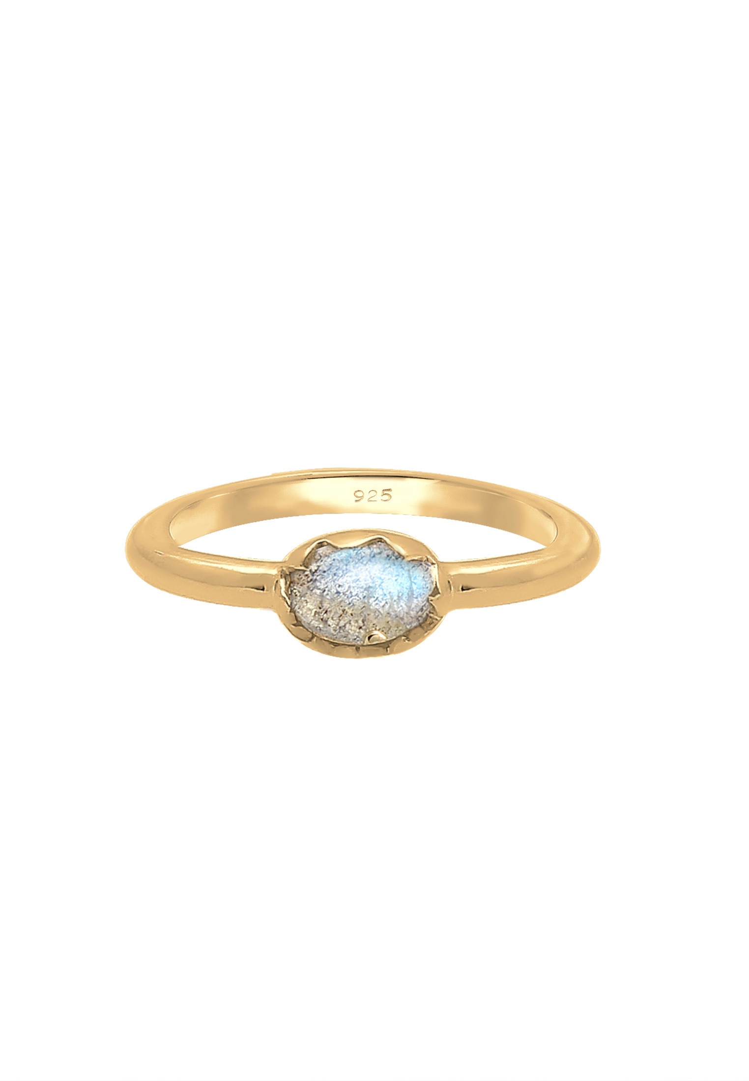 Elli Verlobungsring »Ring Labradorit Grau 925 Sterling Silber«