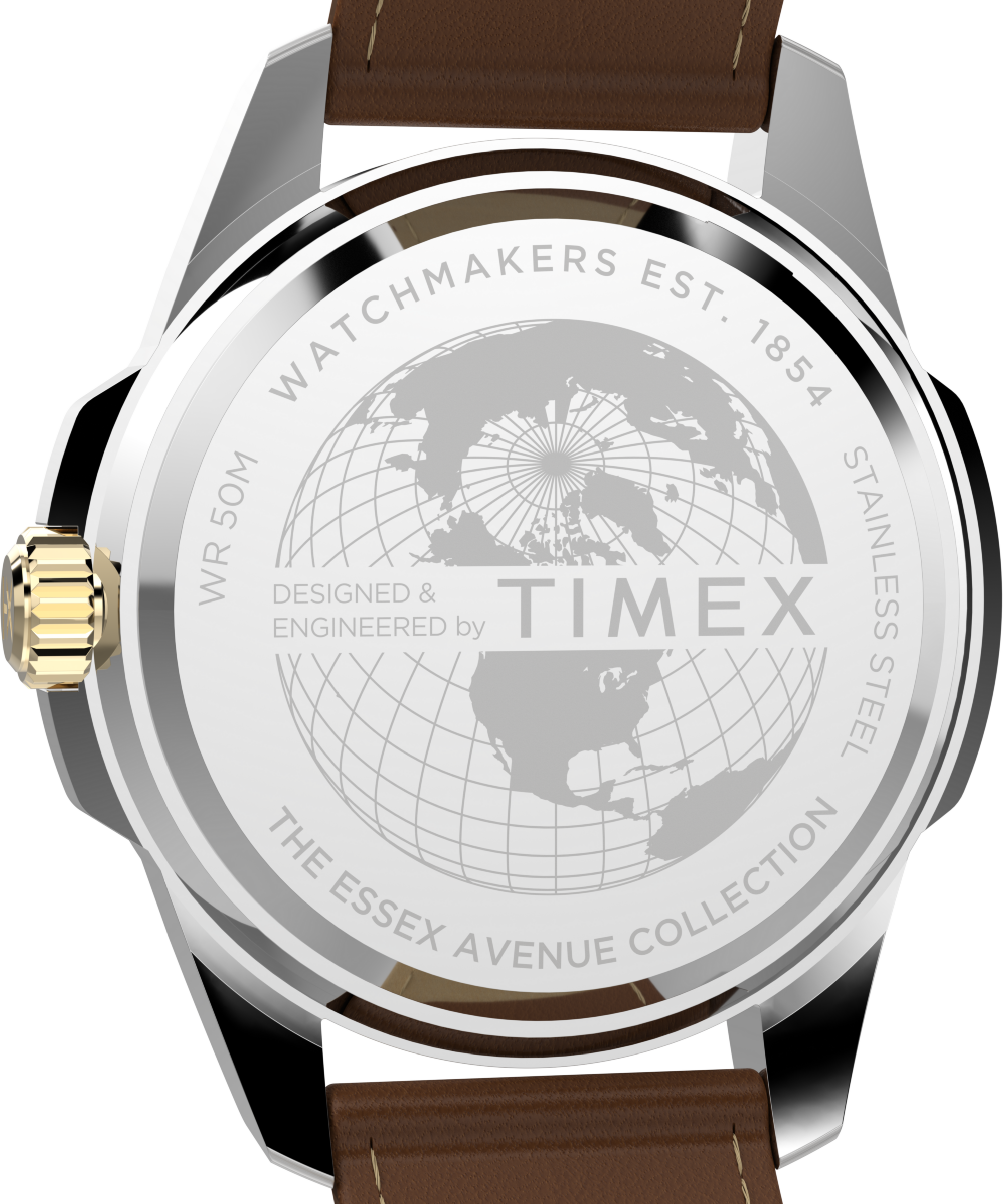 Timex Quarzuhr »ESSEX« Armbanduhr, Damenuhr, Lederarmband, Datum, Leuchtzeiger