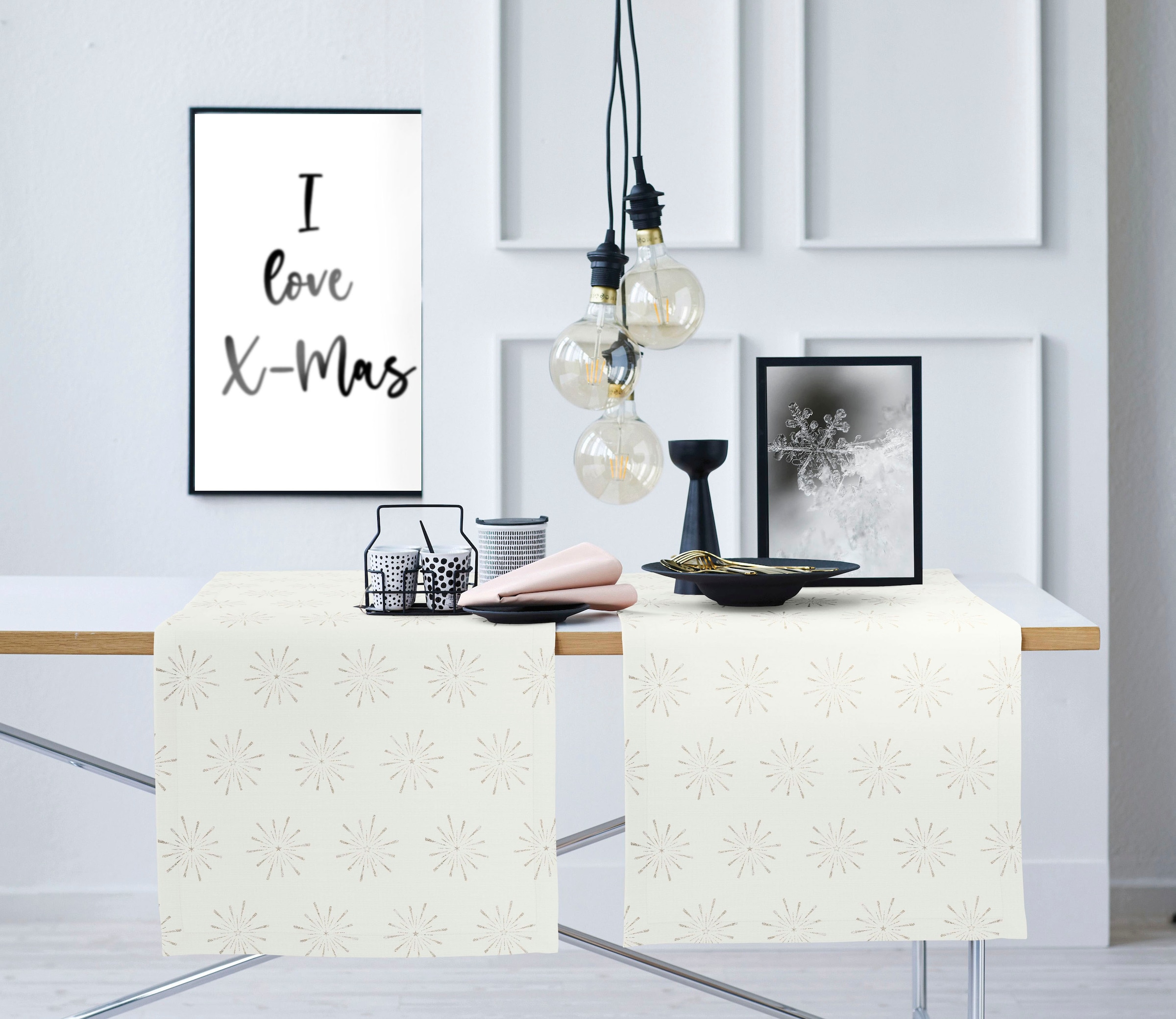 APELT Tischläufer »6302 CHRISTMAS GLAM, Weihnachtsdeko, Weihnachten« Lurex-Jacquardgewebe