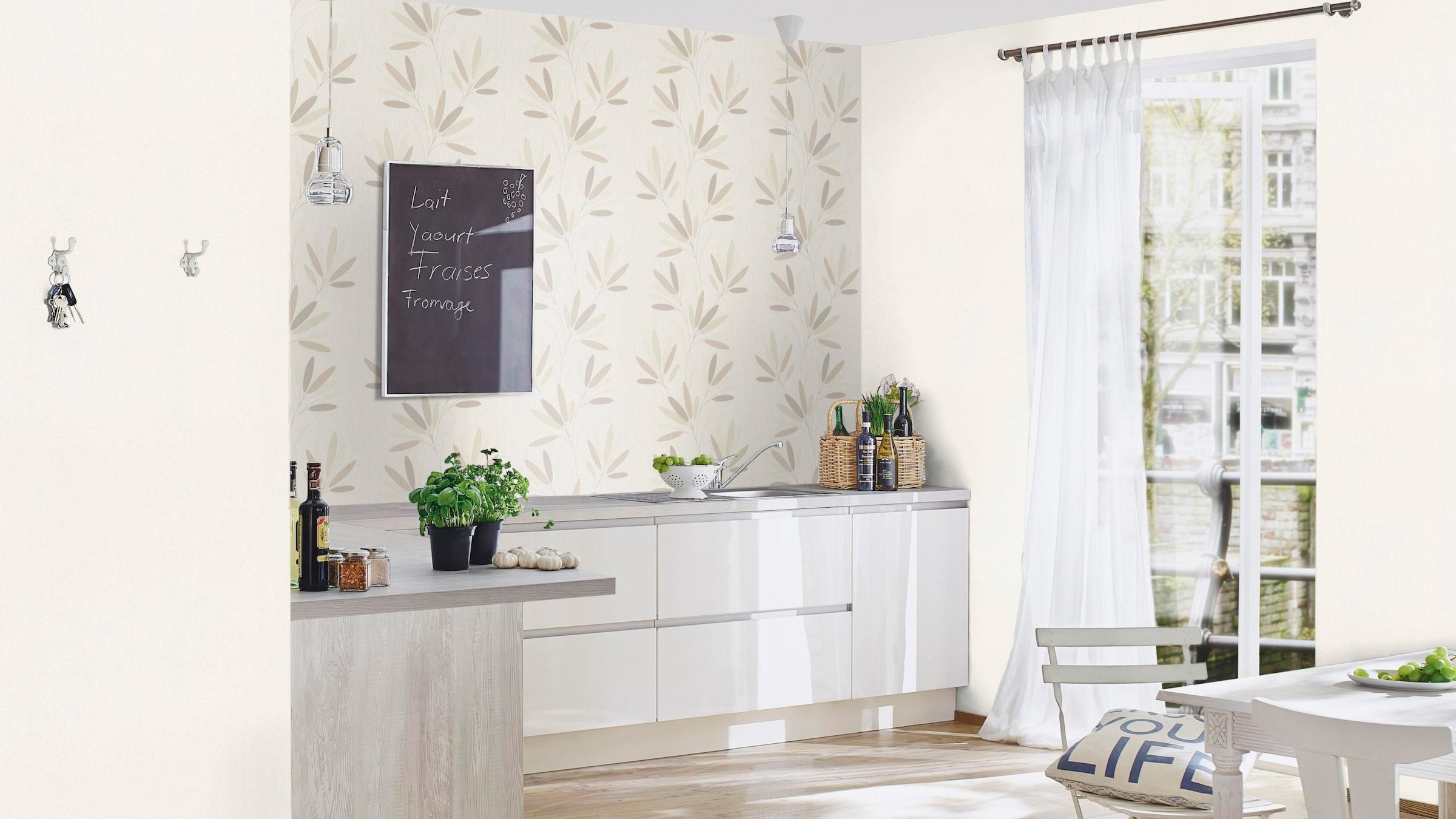 Rasch Strukturtapete »#Tapetenwechsel«, gemustert-floral