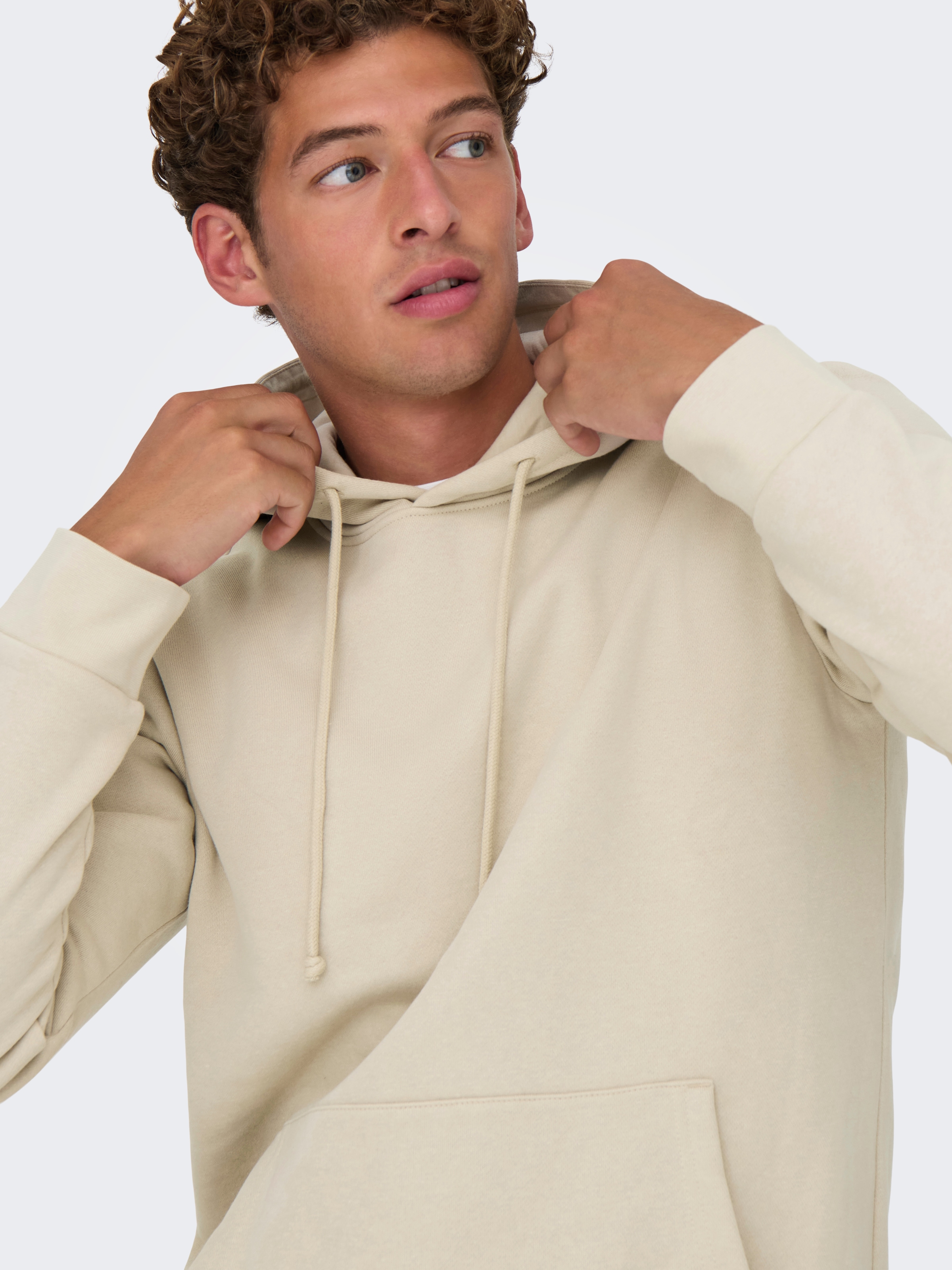 ONLY & SONS Kapuzensweatshirt »ONSCHASE REG HOOD SWEAT OTL«
