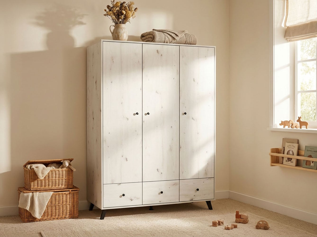 arthur berndt Kleiderschrank »Kinderkleiderschrank »Lavea« 3-türig«