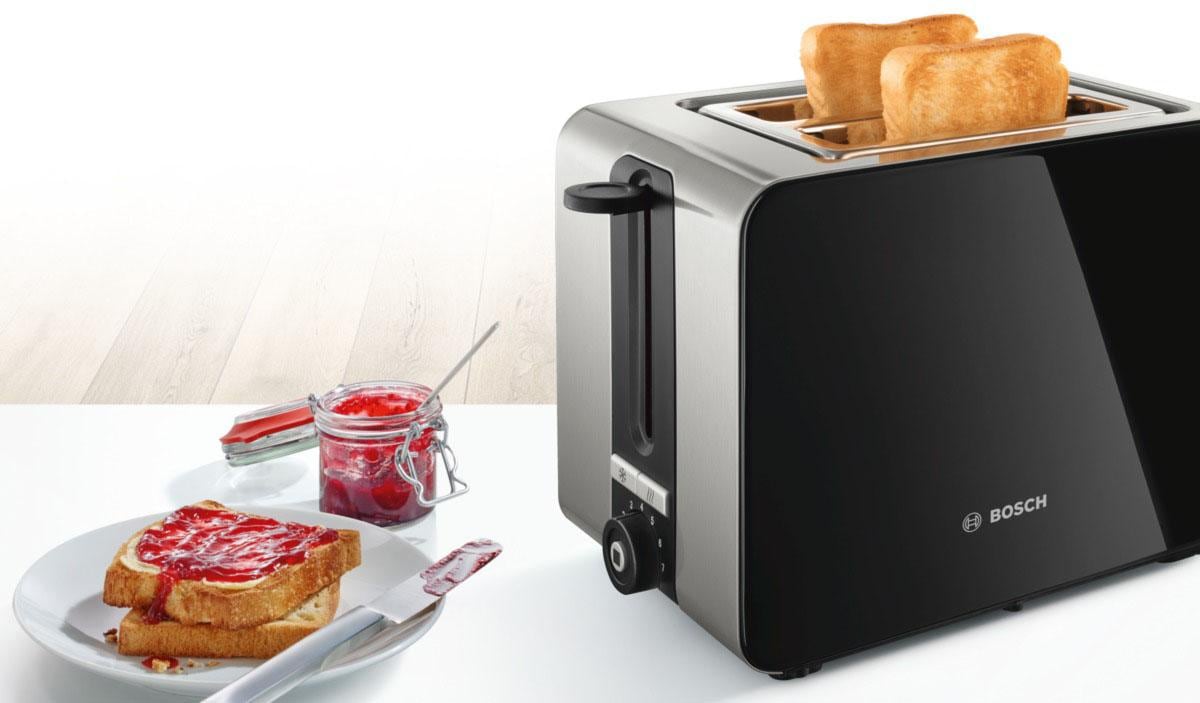 BOSCH Toaster »TAT7203«, 2 Garantie für 3 Jahren kurze 2 Flächenheizung mit XXL Scheiben, mit W, Schlitze, 1050