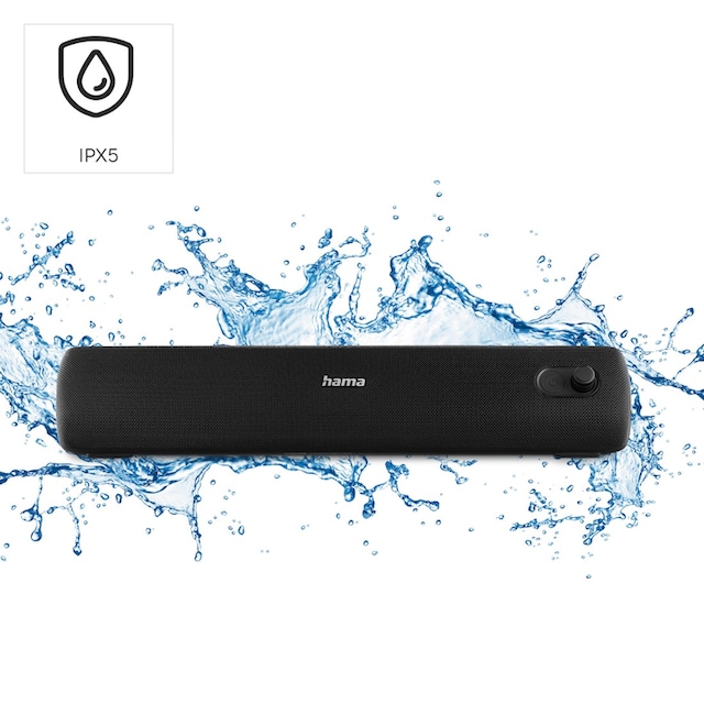 Hama Bluetooth-Lautsprecher »Tragbarer Bluetooth-Lautsprecher wasserdicht ( Bluetooth, Klinke, 20W)«, wasserdicht ➥ 3 Jahre XXL Garantie | UNIVERSAL