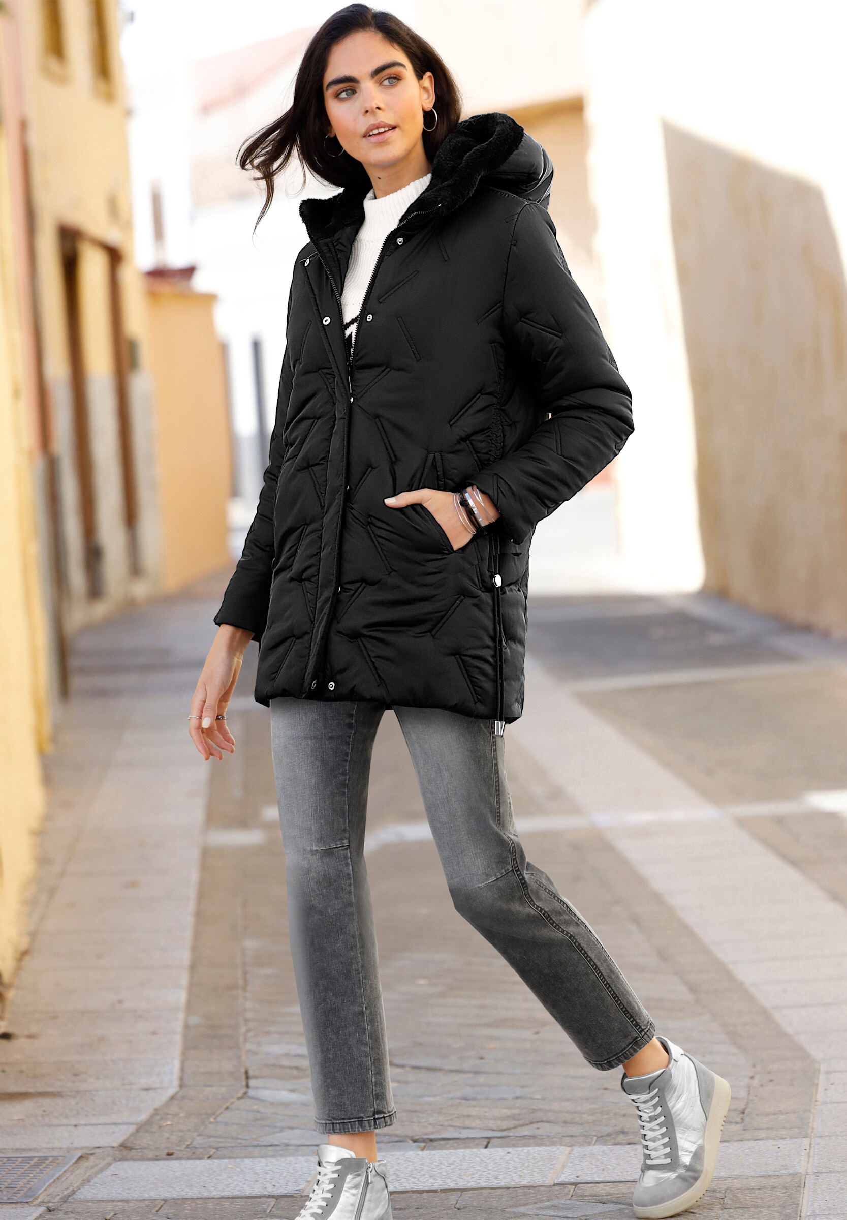 heine Steppjacke »Jacke Steppjacke« mit Kapuze