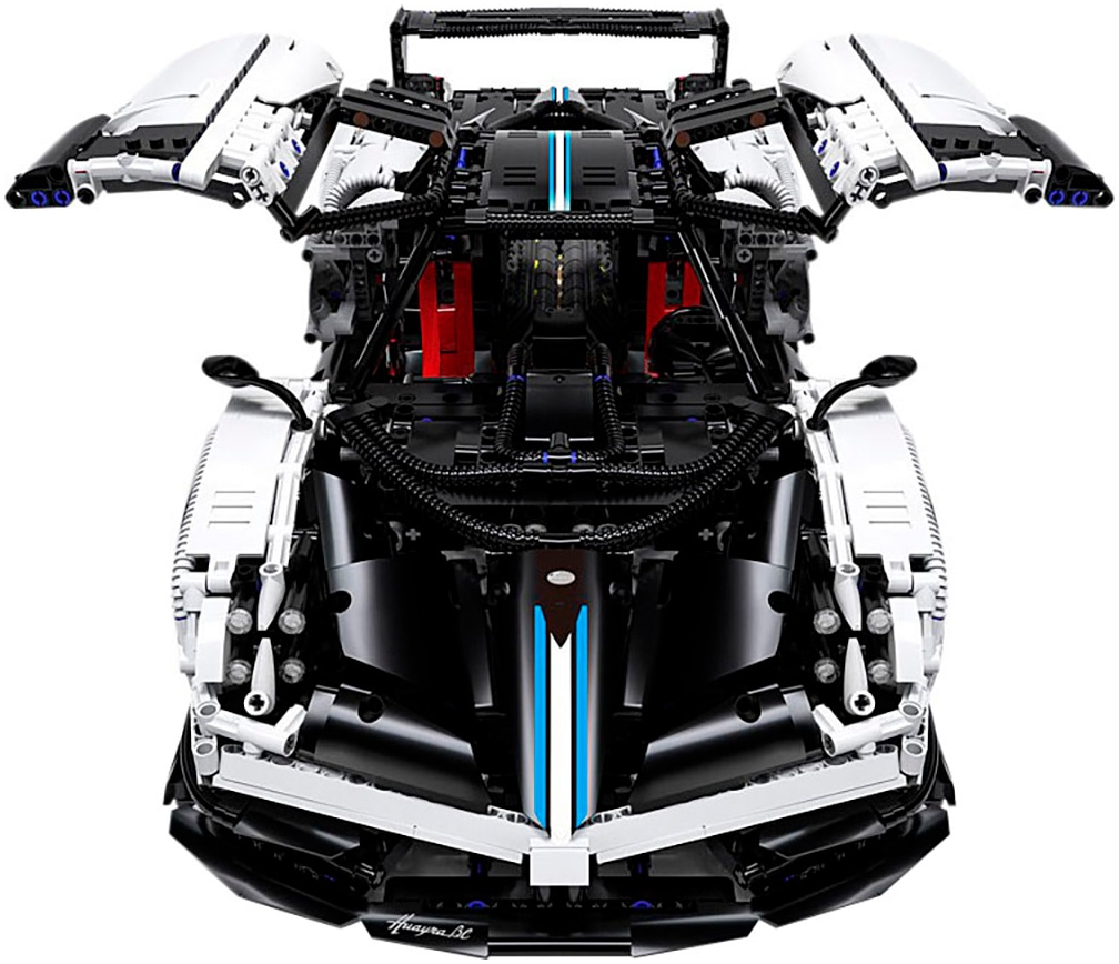 Jamara Konstruktions-Spielset »Pagani Huayra BC 1:8 weiss Bricks«, (2892 St.), im Maßstab 1:8, offiziell lizensiert