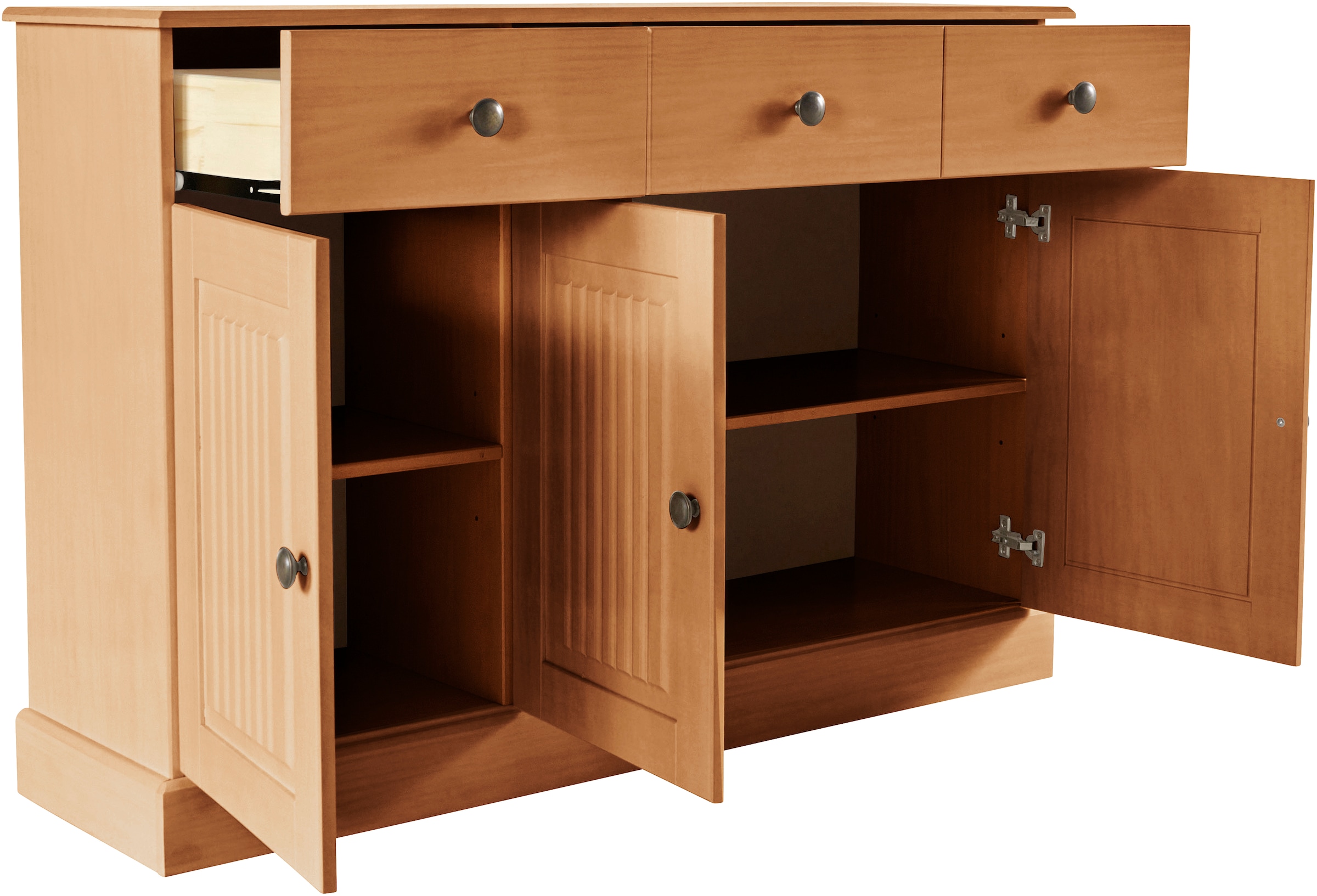 Home affaire Sideboard »Liotta«, Kommode mit 2 Schubkästen u. 2 verstellbare Einlegeböden
