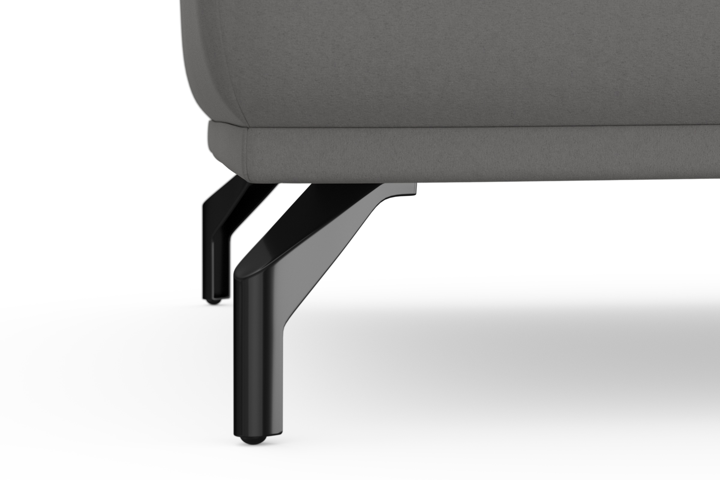 sit&more Hocker »Bailando«, mit Federkern und schwarzen, matten Metallfüßen