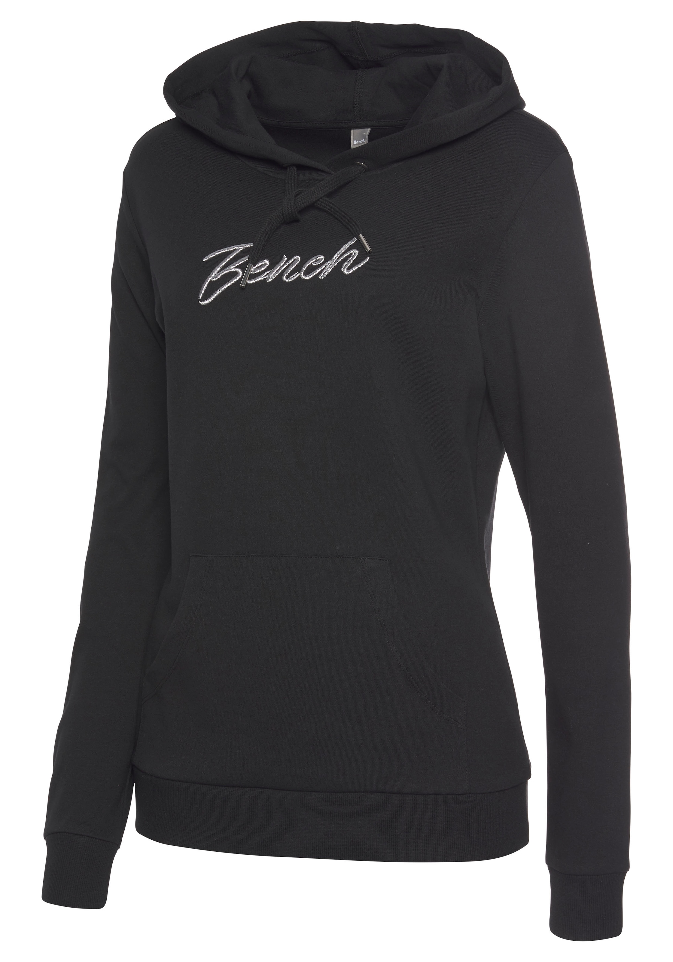 Bench. Loungewear Kapuzensweatshirt, mit glänzender Logostickerei, Loungeanzug, Hoodie