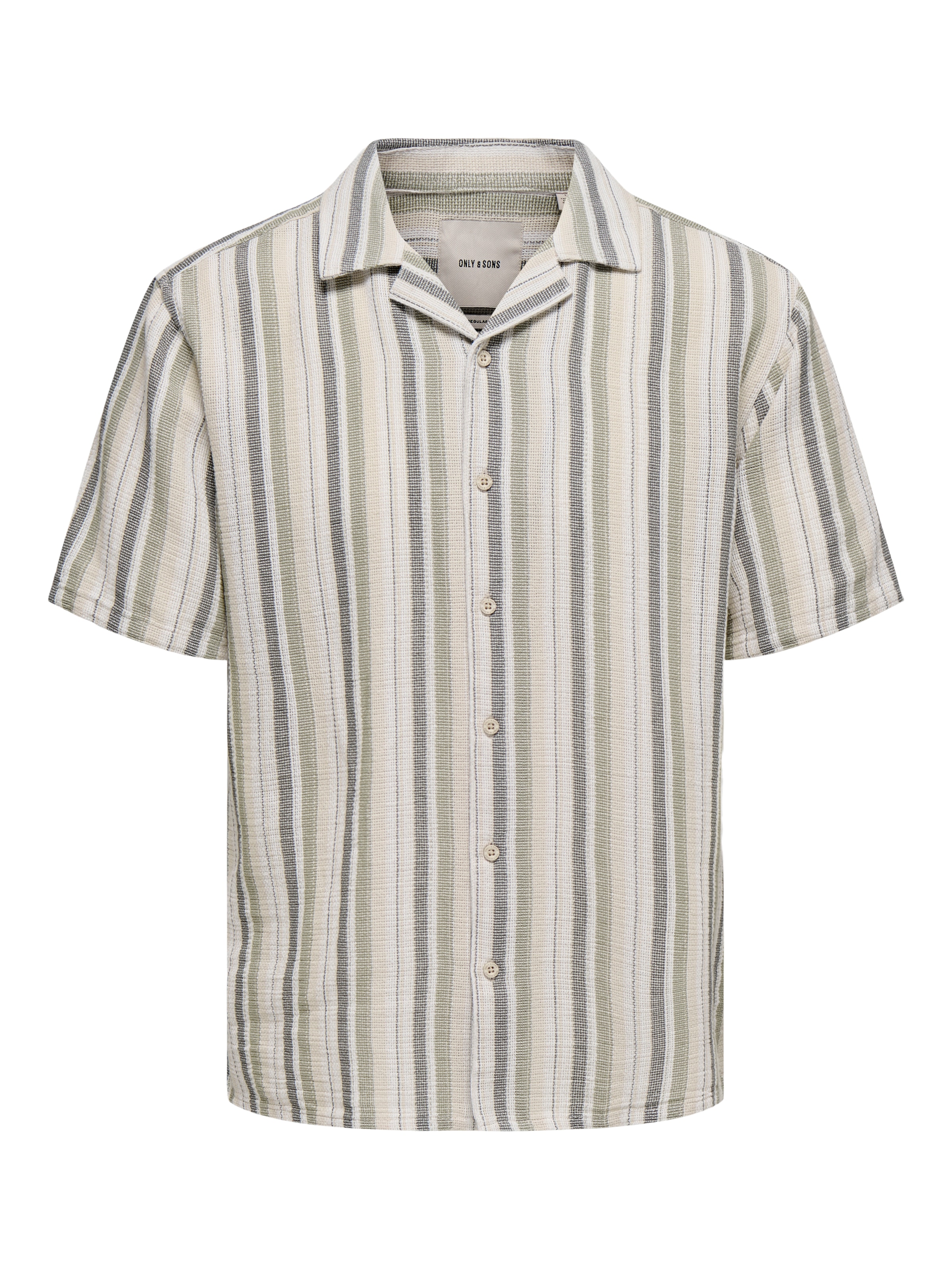 ONLY & SONS Kurzarmhemd »ONSTREV LIFE REG STRIPE SS SHIRT NOOS«